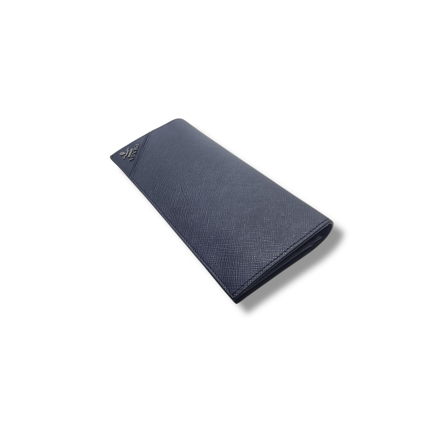 Prada 2MV836 Saffiano Leather Bifold Wallet ( Blue)