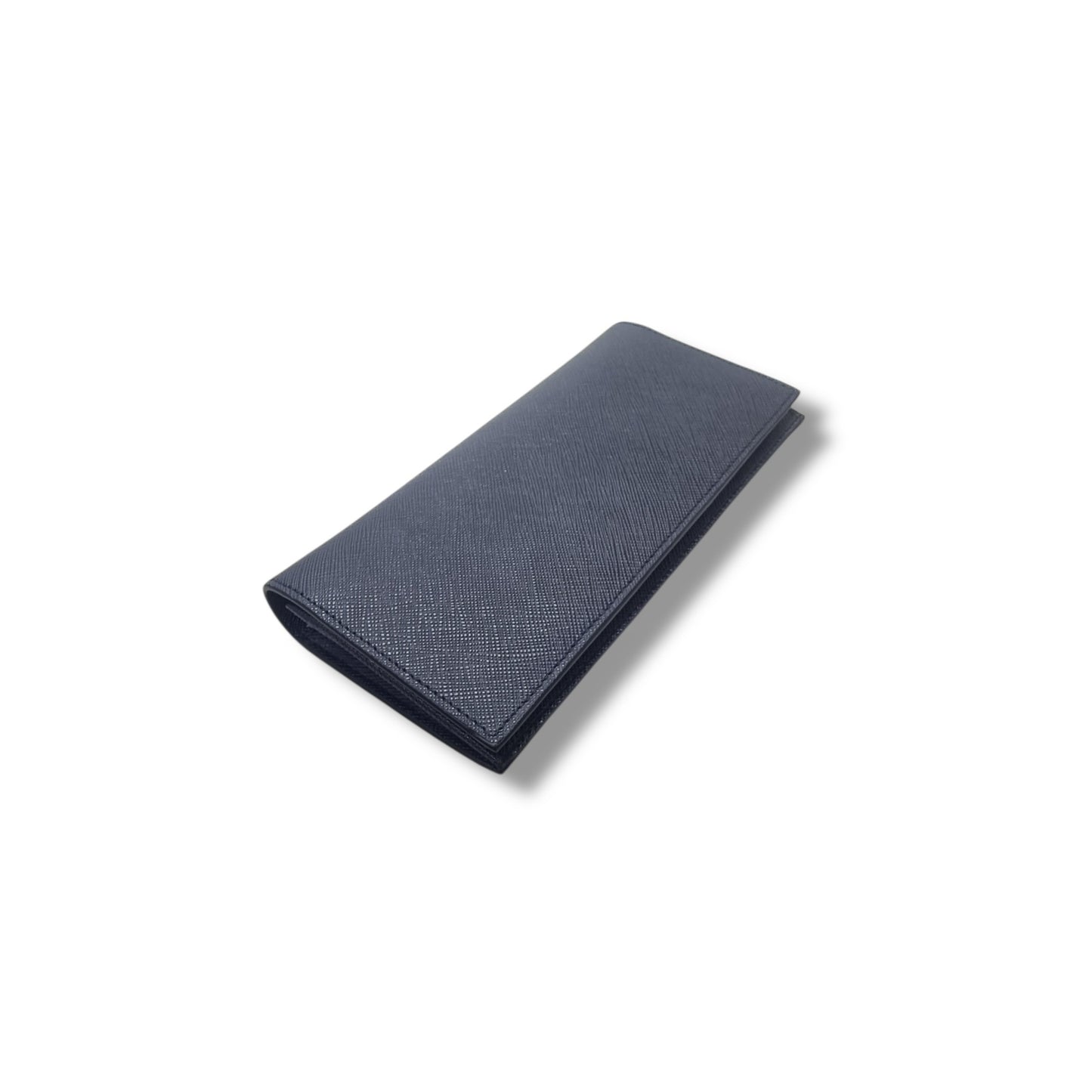 Prada 2MV836 Saffiano Leather Bifold Wallet ( Blue)