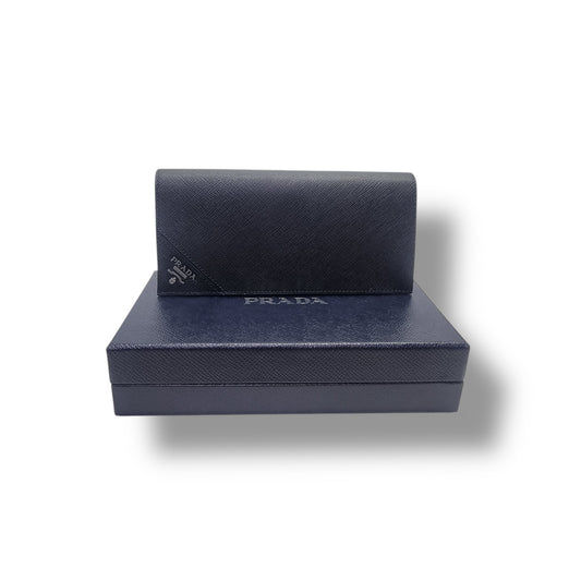 Prada 2MV836 Saffiano Leather Bifold Wallet (Black)