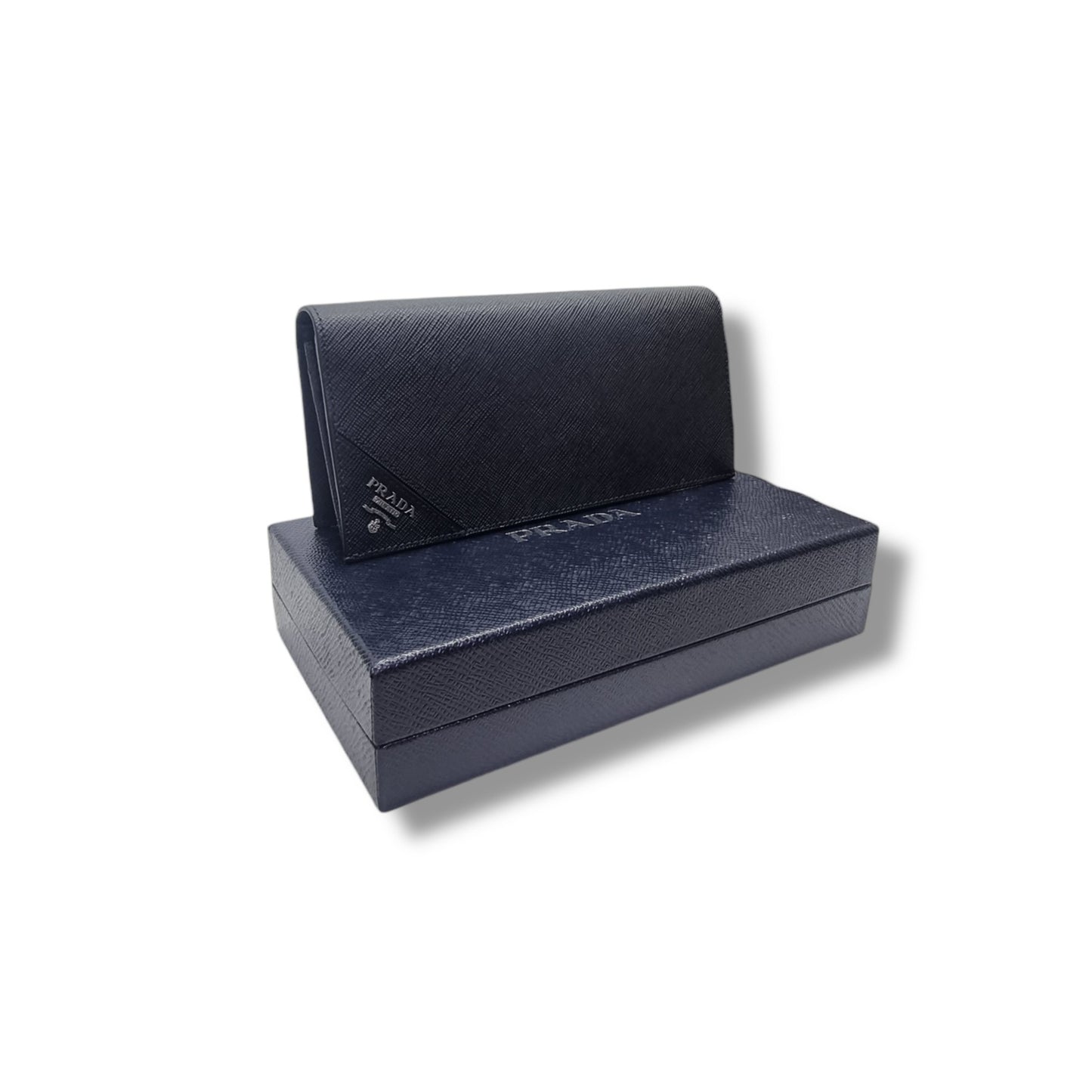 Prada 2MV836 Saffiano Leather Bifold Wallet (Black)