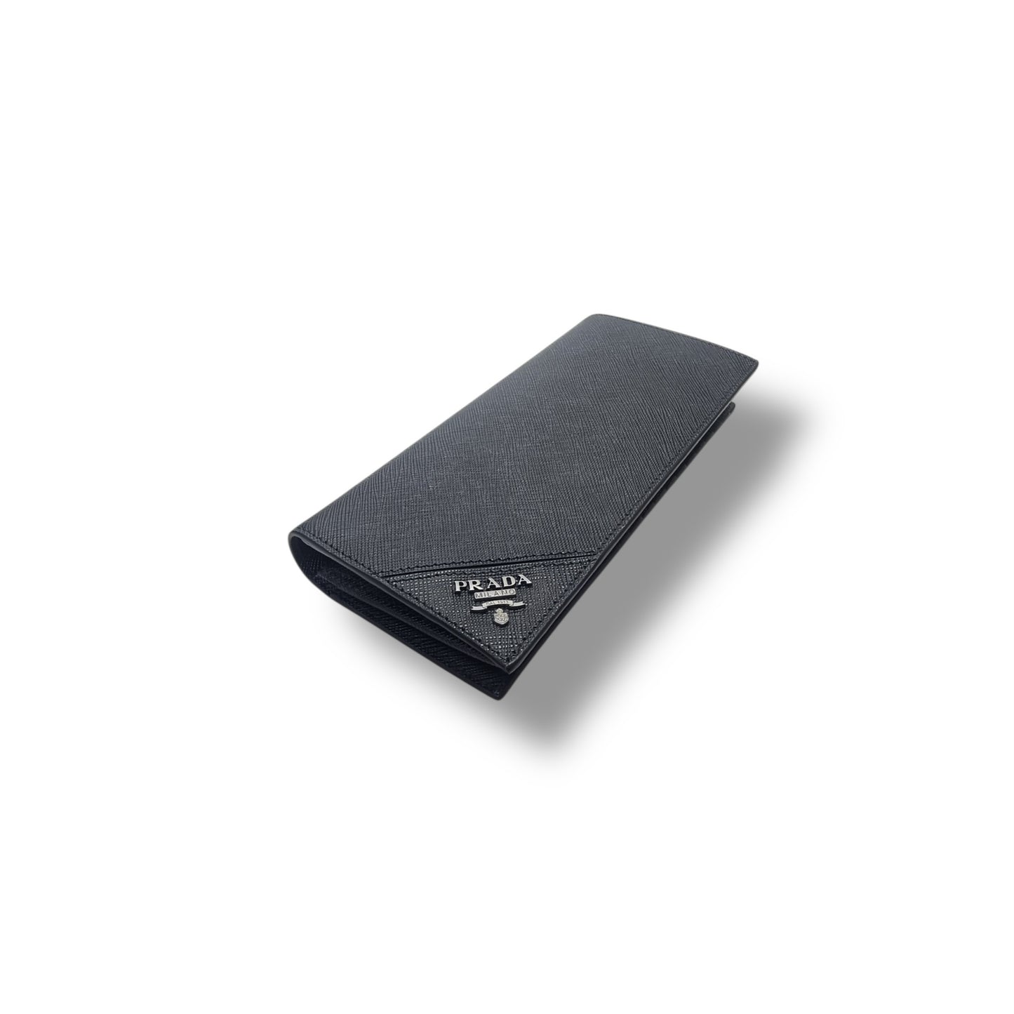 Prada 2MV836 Saffiano Leather Bifold Wallet (Black)