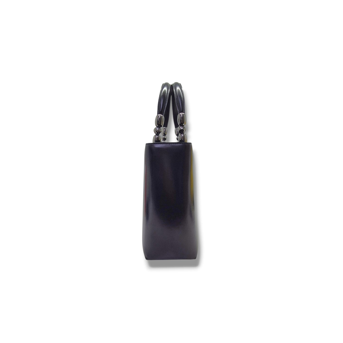 Christian Dior Malice Pearl Top Handle Leather Bag Shw (Black)