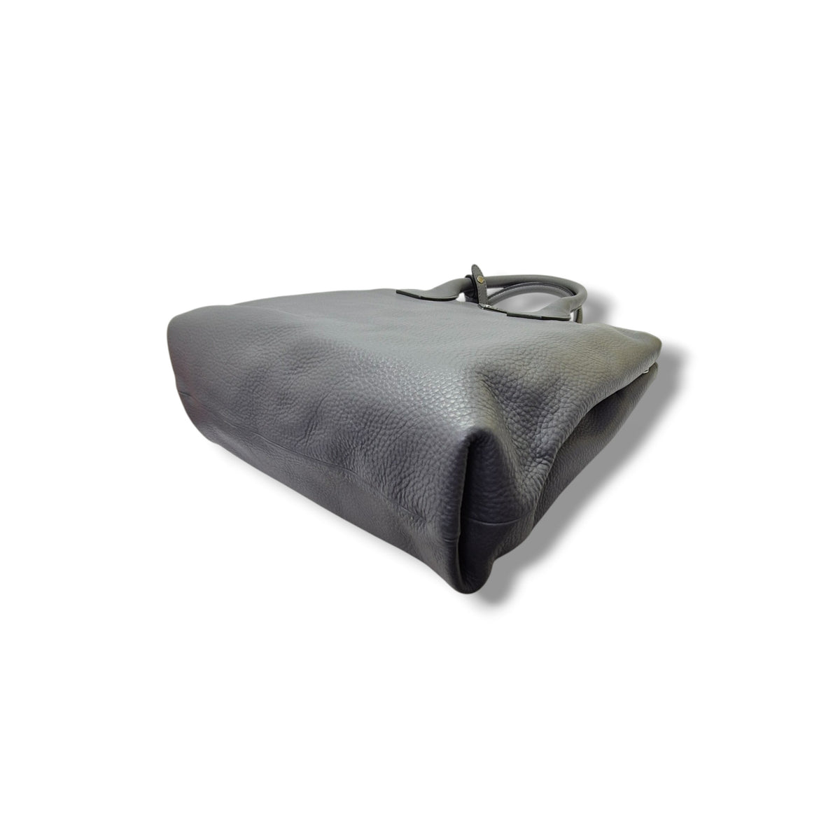 Prada BN2700 Vitello Daino Leather Tote Bag Shw (Grey)