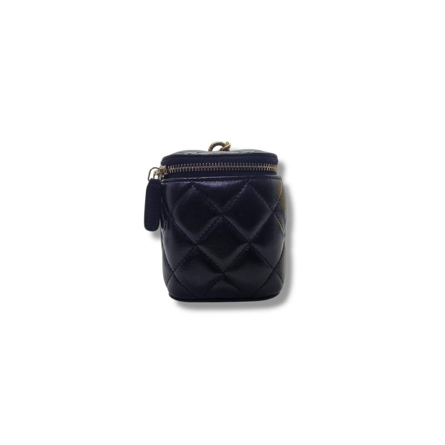 Chanel Vanity Case Lambskin Ghw (Black)