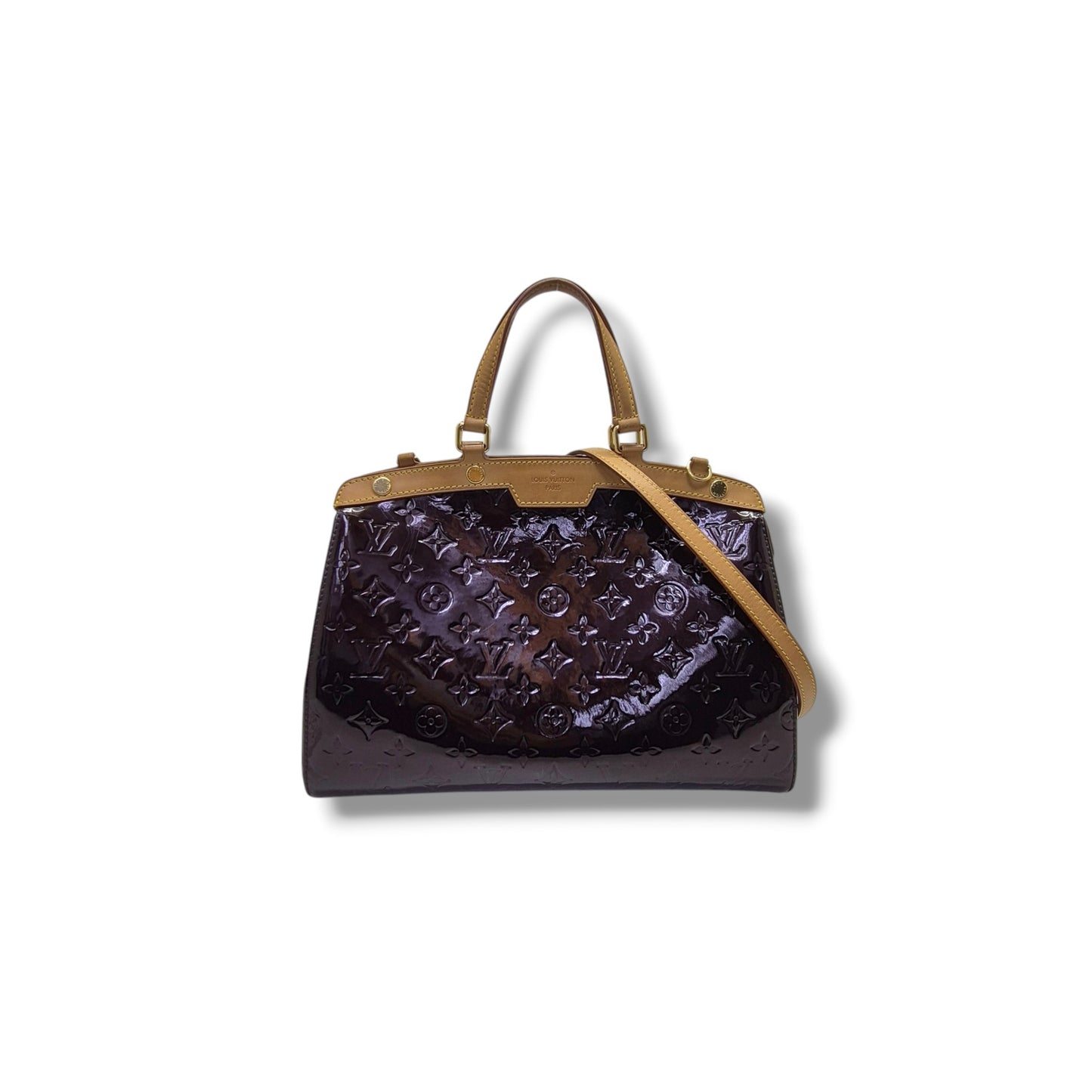 Louis Vuitton Brea MM Monogram Amarante Vernis Ghw