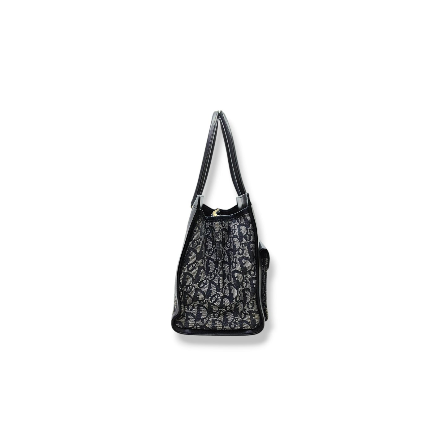 Christian Dior Diorissimo Lovely Canvas Bag Shw (Black)