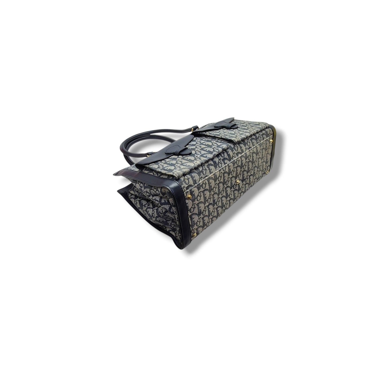 Christian Dior Diorissimo Lovely Canvas Bag Shw (Black)
