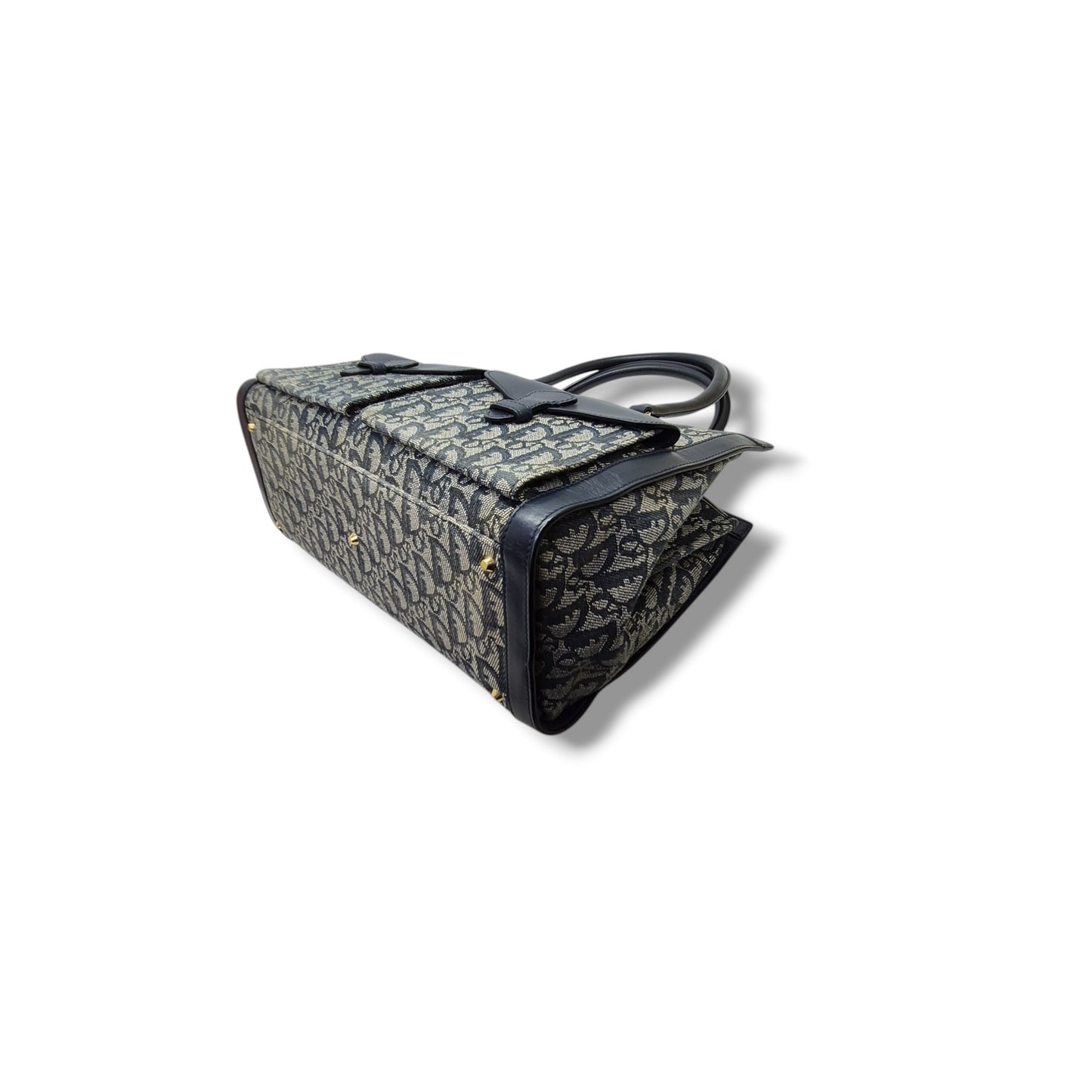 Christian Dior Diorissimo Lovely Canvas Bag Shw (Black)