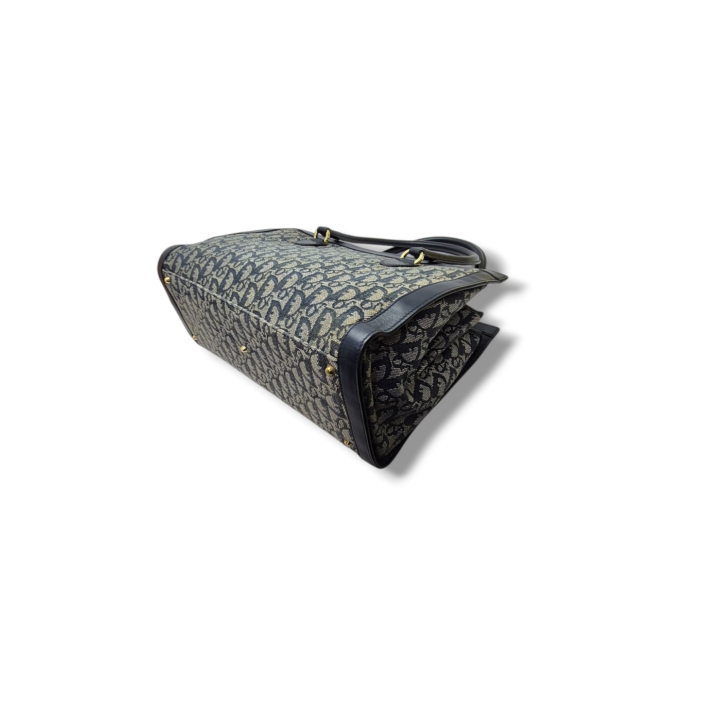 Christian Dior Diorissimo Lovely Canvas Bag Shw (Black)