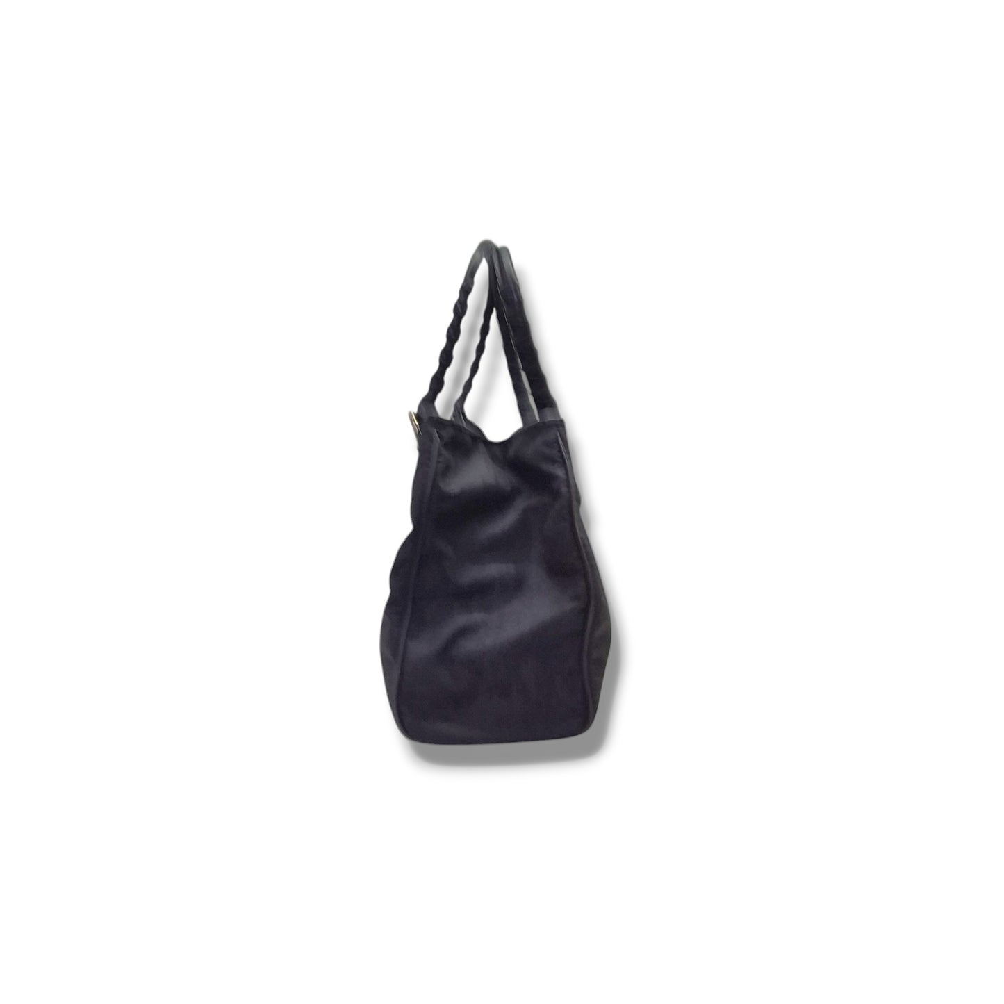 Christian Dior Oblique Trotter Canvas Double Pocket Tote Ghw (Navy Blue)