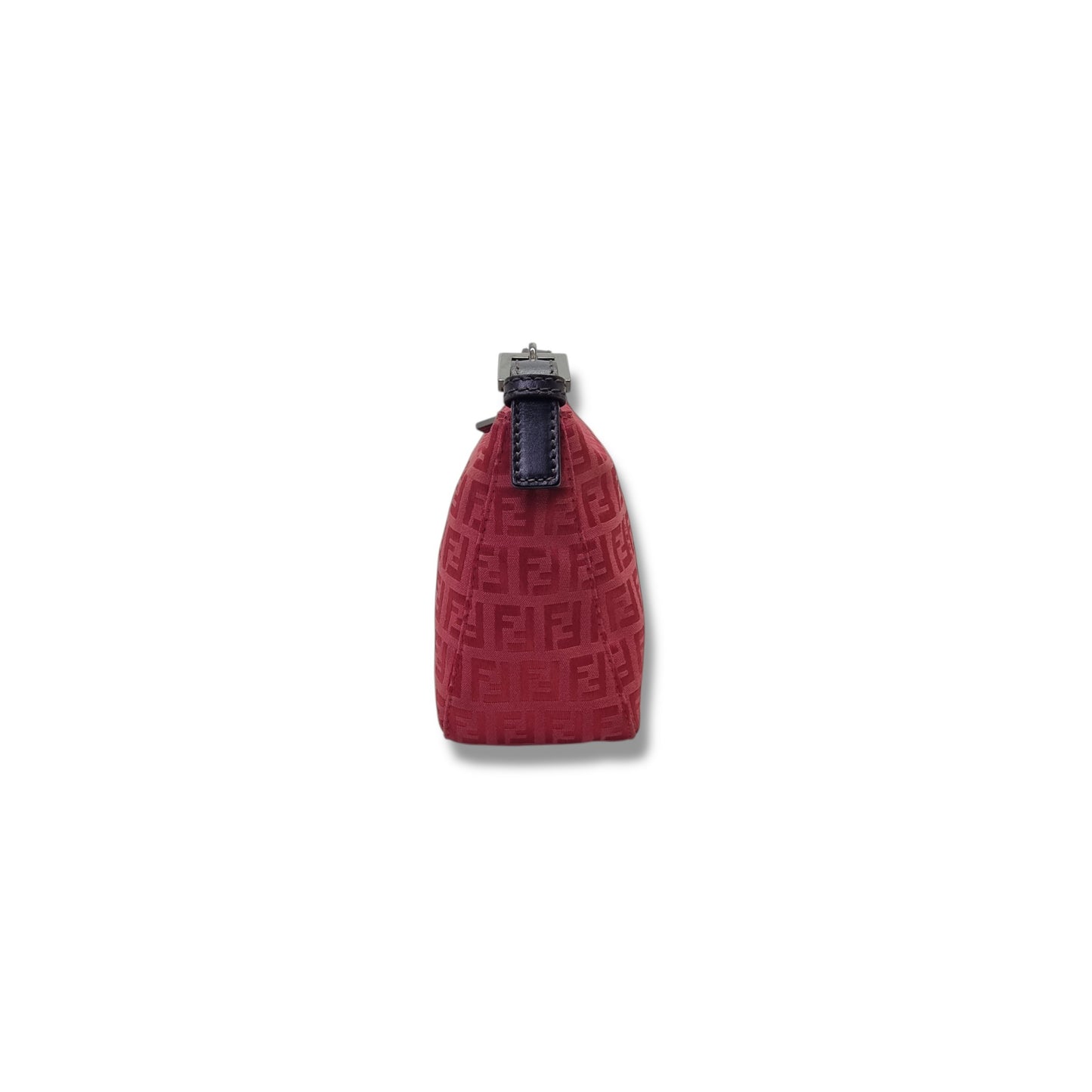 Fendi Vintage Zucchino Cotton Mini Bag Shw (Red)