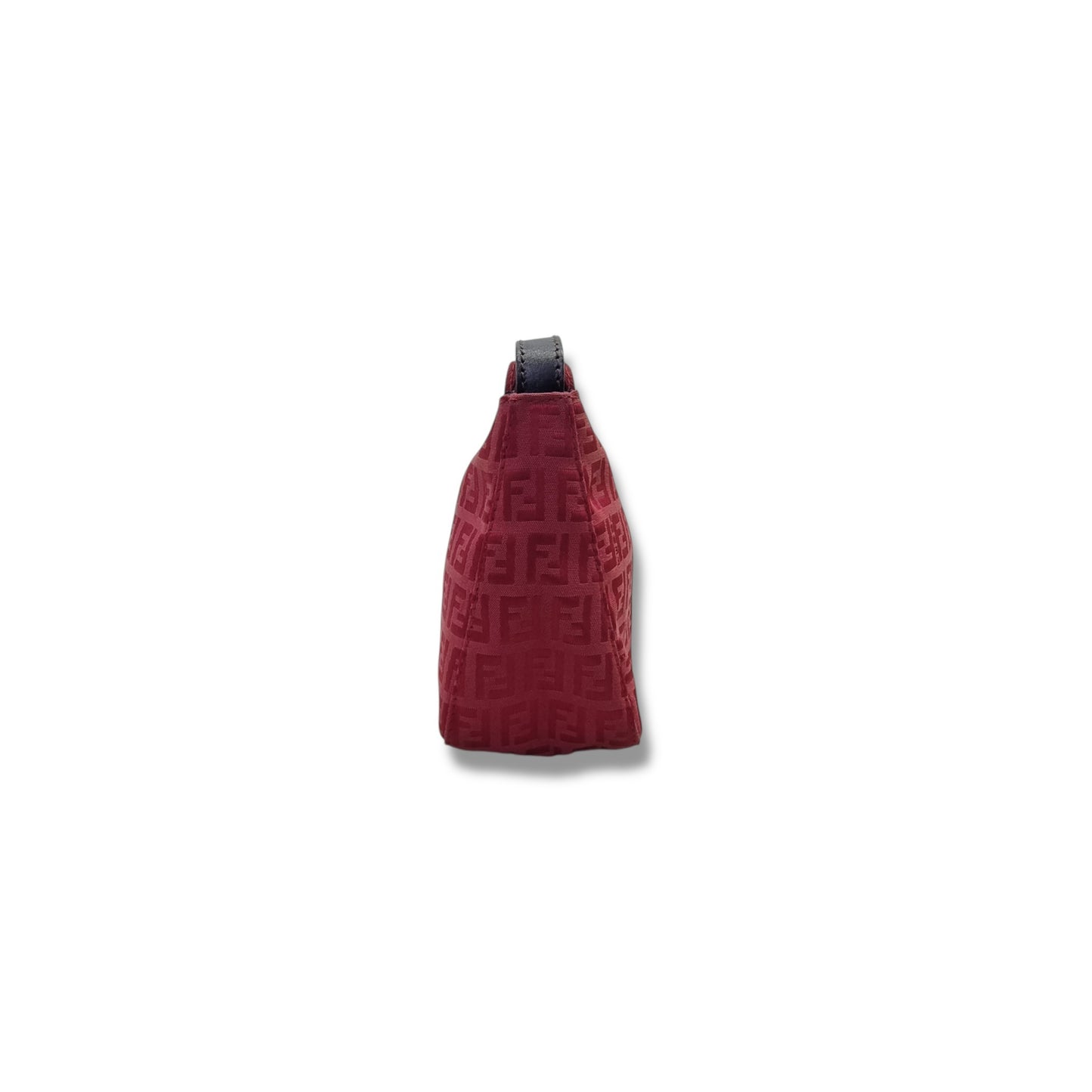 Fendi Vintage Zucchino Cotton Mini Bag Shw (Red)