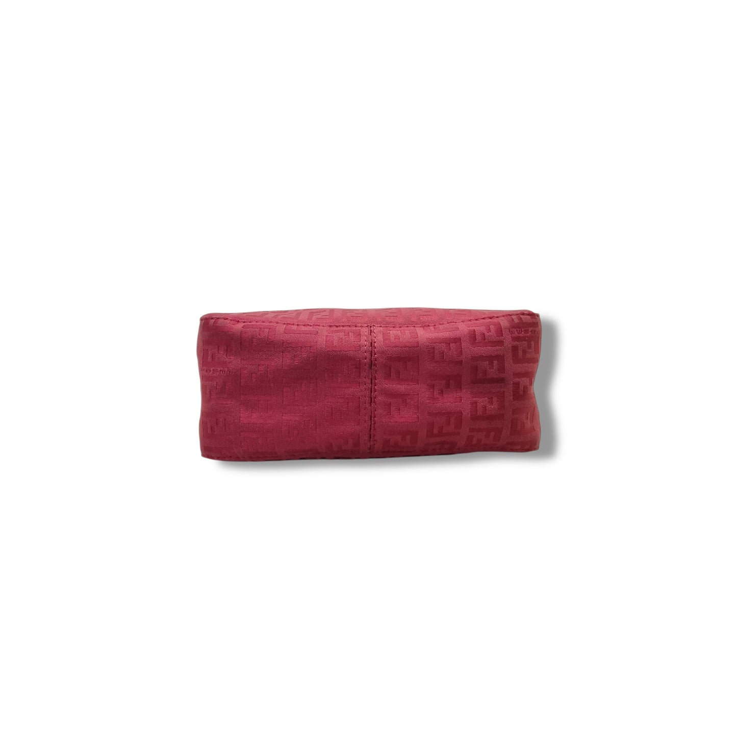 Fendi Vintage Zucchino Cotton Mini Bag Shw (Red)