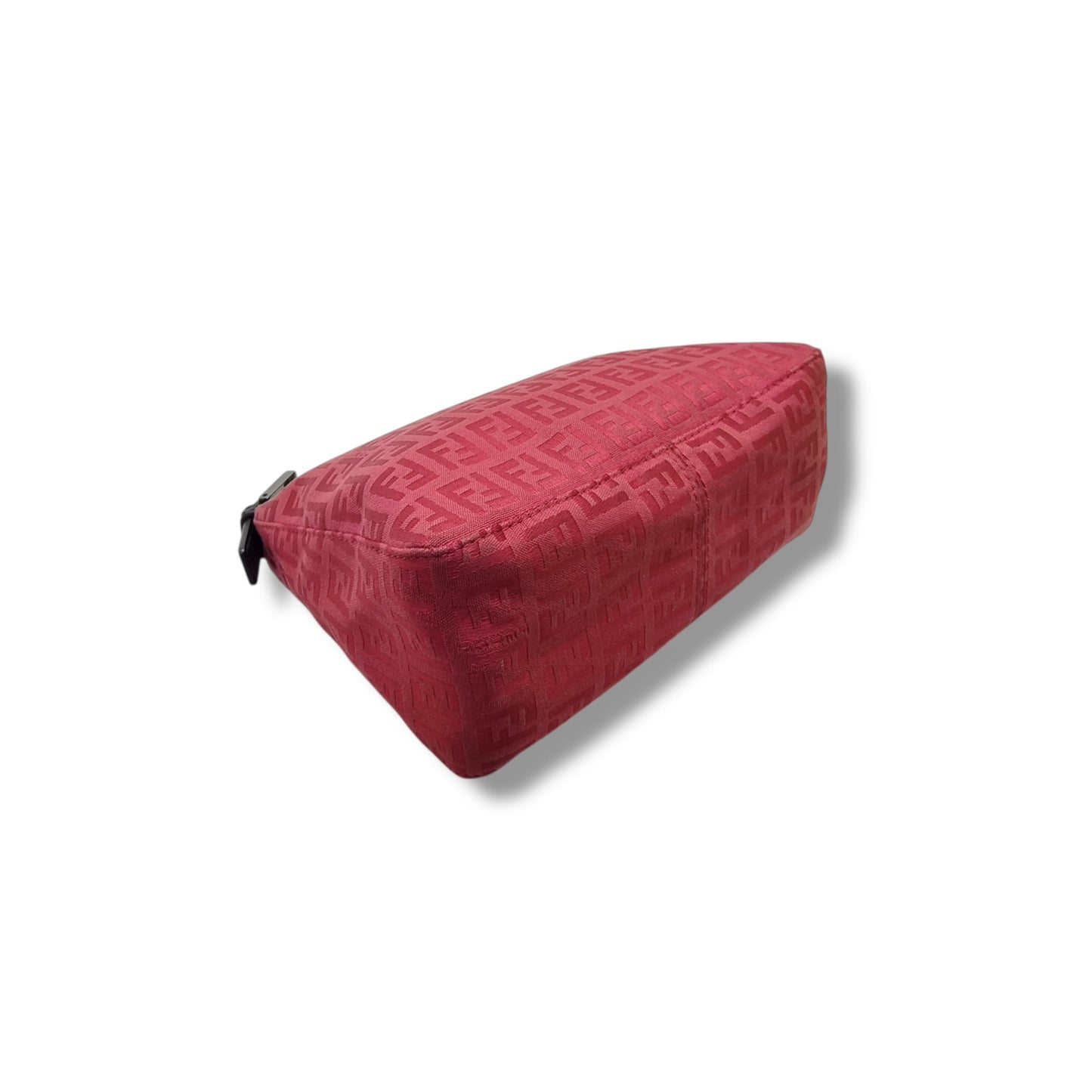 Fendi Vintage Zucchino Cotton Mini Bag Shw (Red)