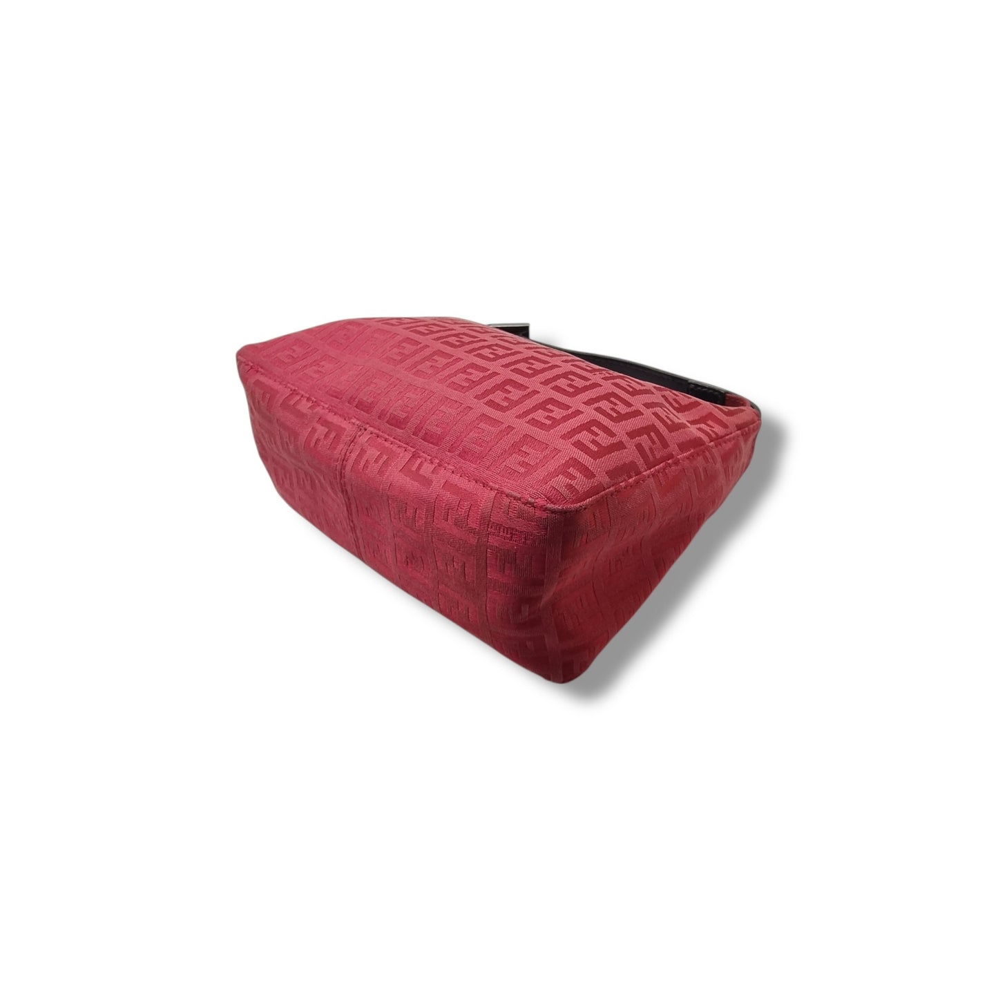 Fendi Vintage Zucchino Cotton Mini Bag Shw (Red)