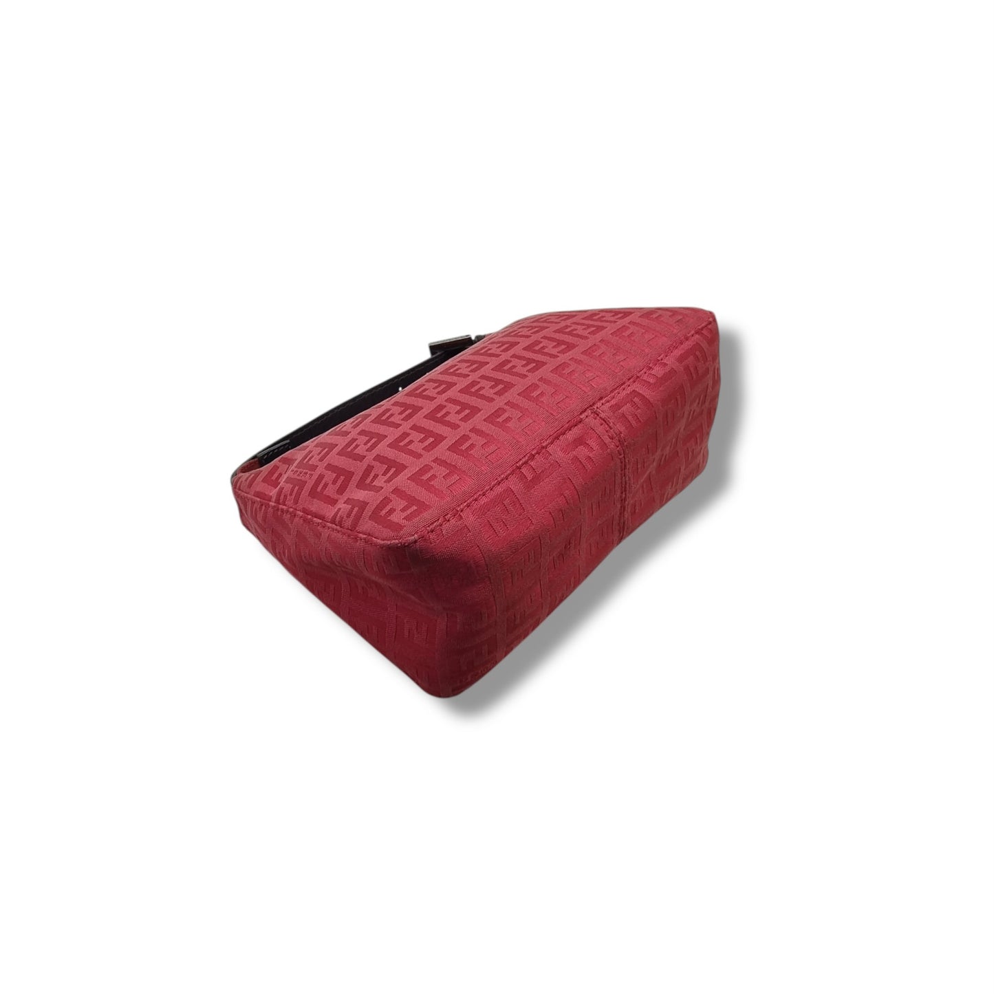 Fendi Vintage Zucchino Cotton Mini Bag Shw (Red)