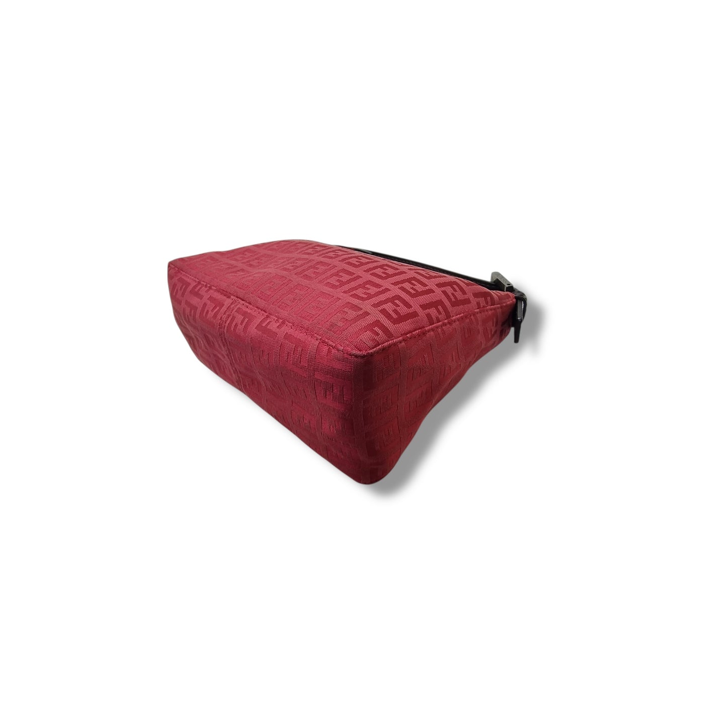 Fendi Vintage Zucchino Cotton Mini Bag Shw (Red)
