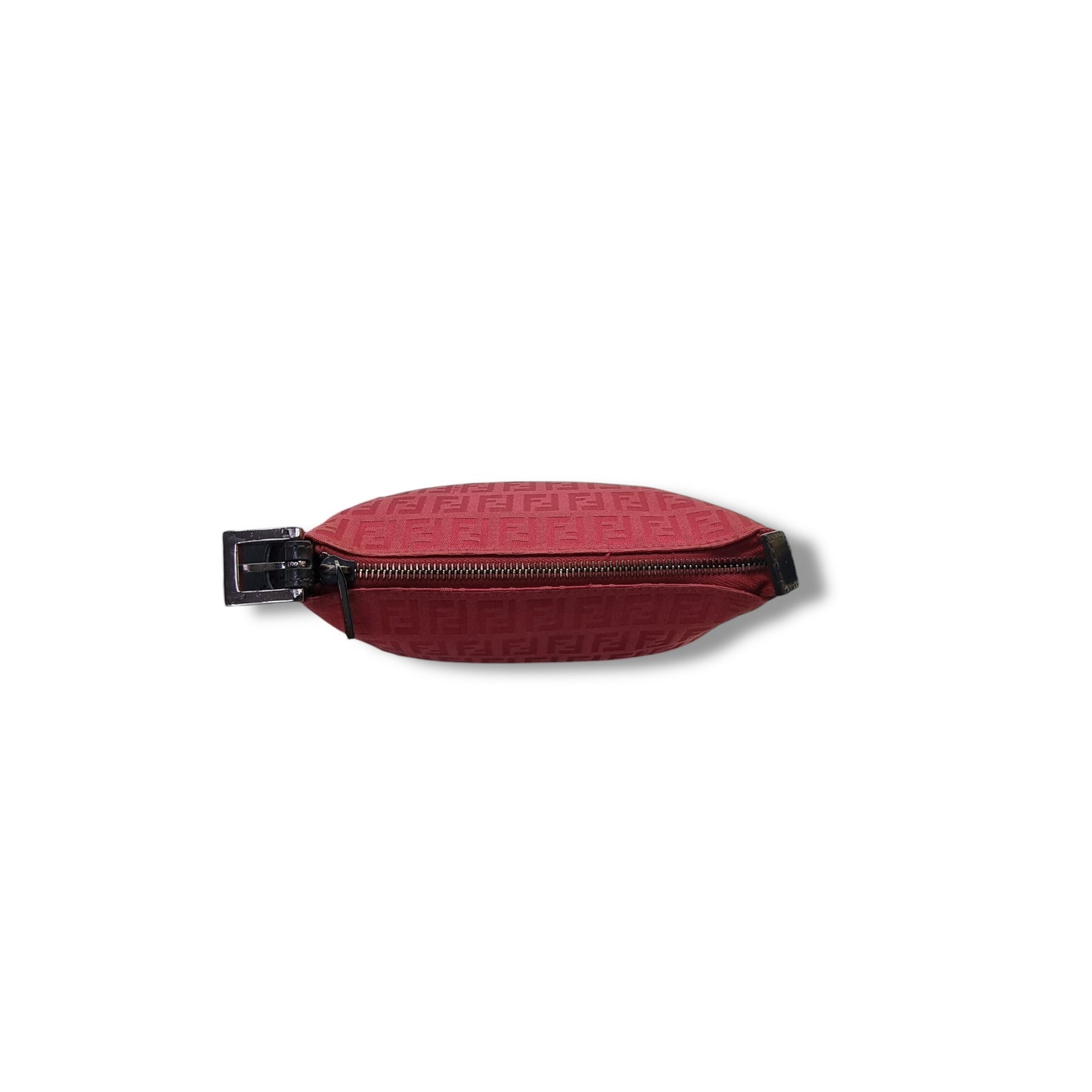 Fendi Vintage Zucchino Cotton Mini Bag Shw (Red)