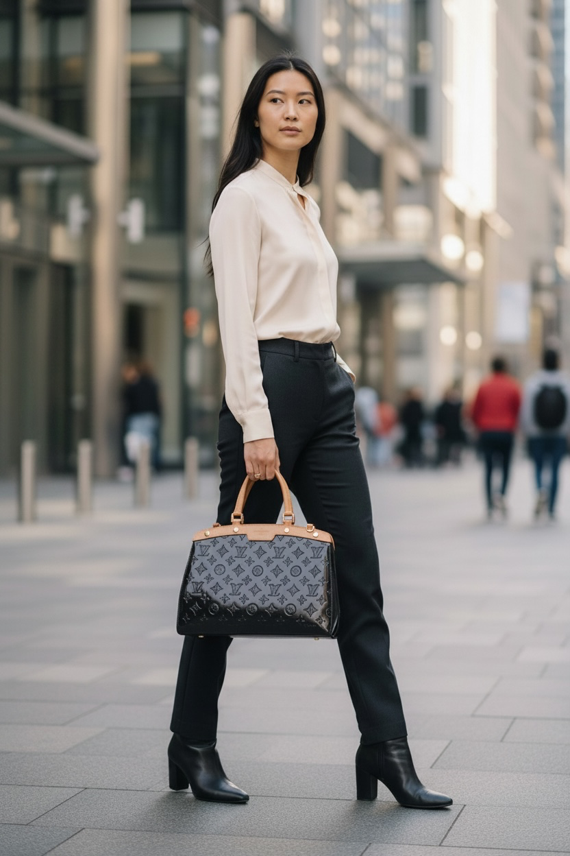 Louis Vuitton Brea MM Monogram Amarante Vernis Ghw