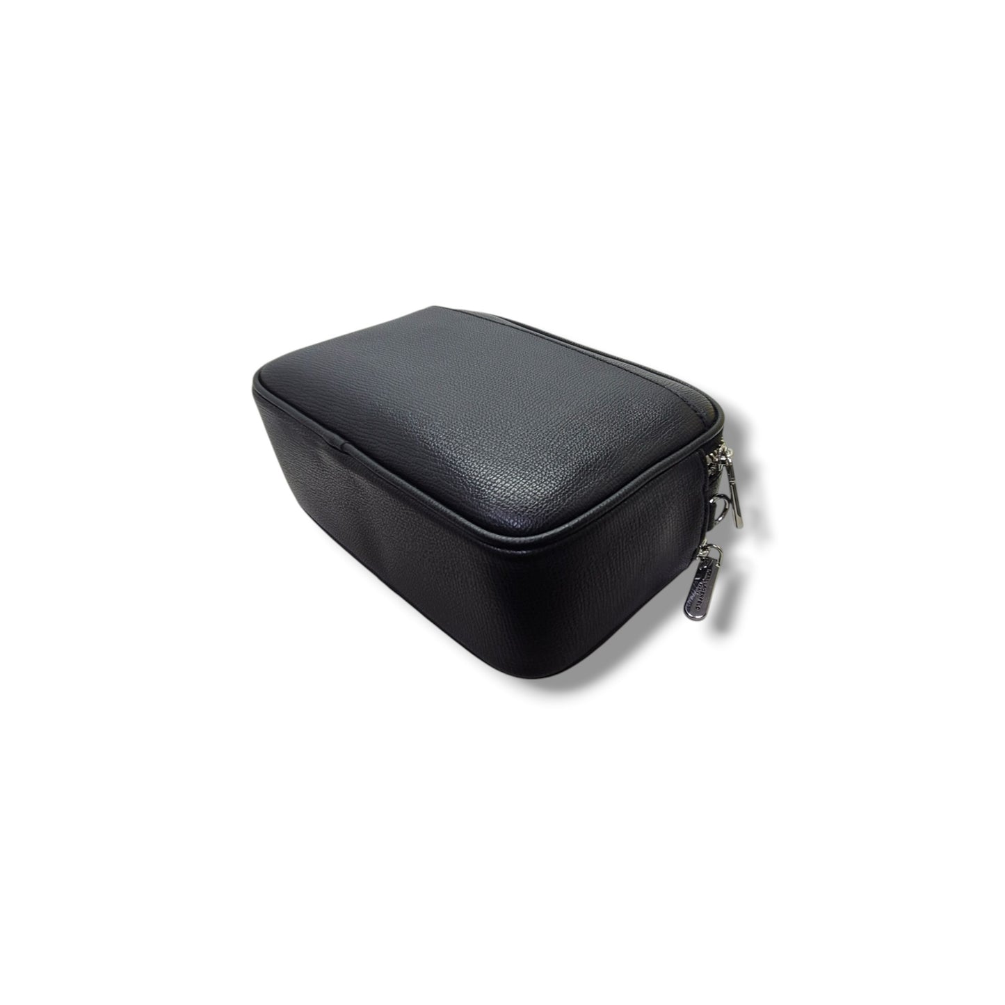 Karl Lagerfeld Maybelle Leather Round Head Duo Camera Bag Shw (Black)
