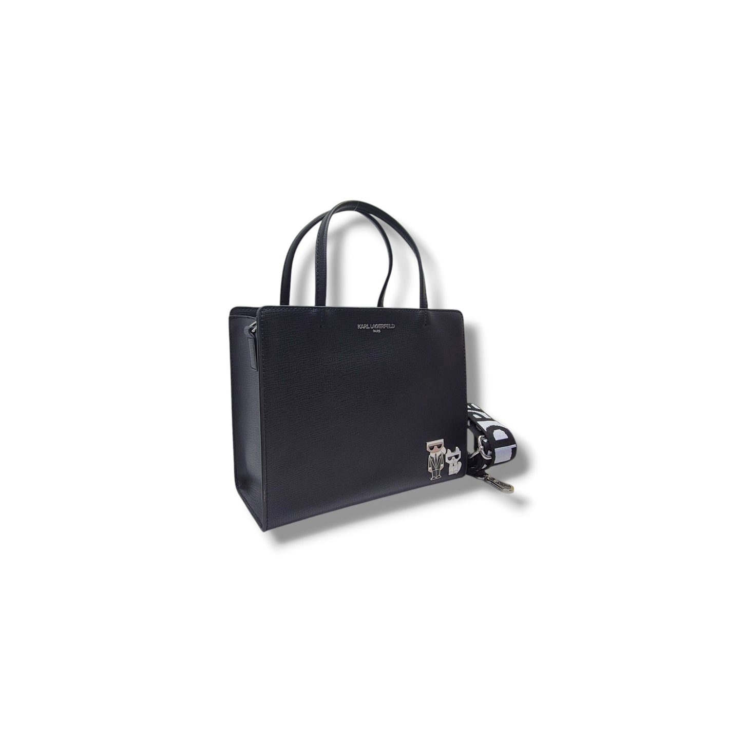 Karl Lagerfeld Maybelle Leather Tote Bag Shw (Black)