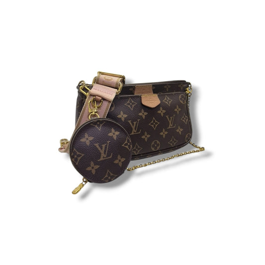 Louis Vuitton Multi Pochette Accessoires Monogram Rose Clair Ghw