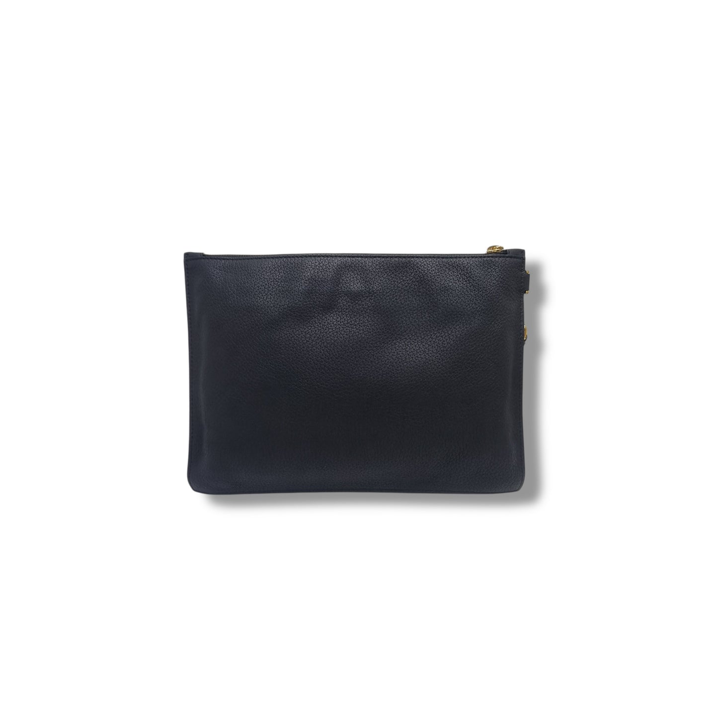 Versace Medusa Leather Wrist Clutch Ghw (Black)