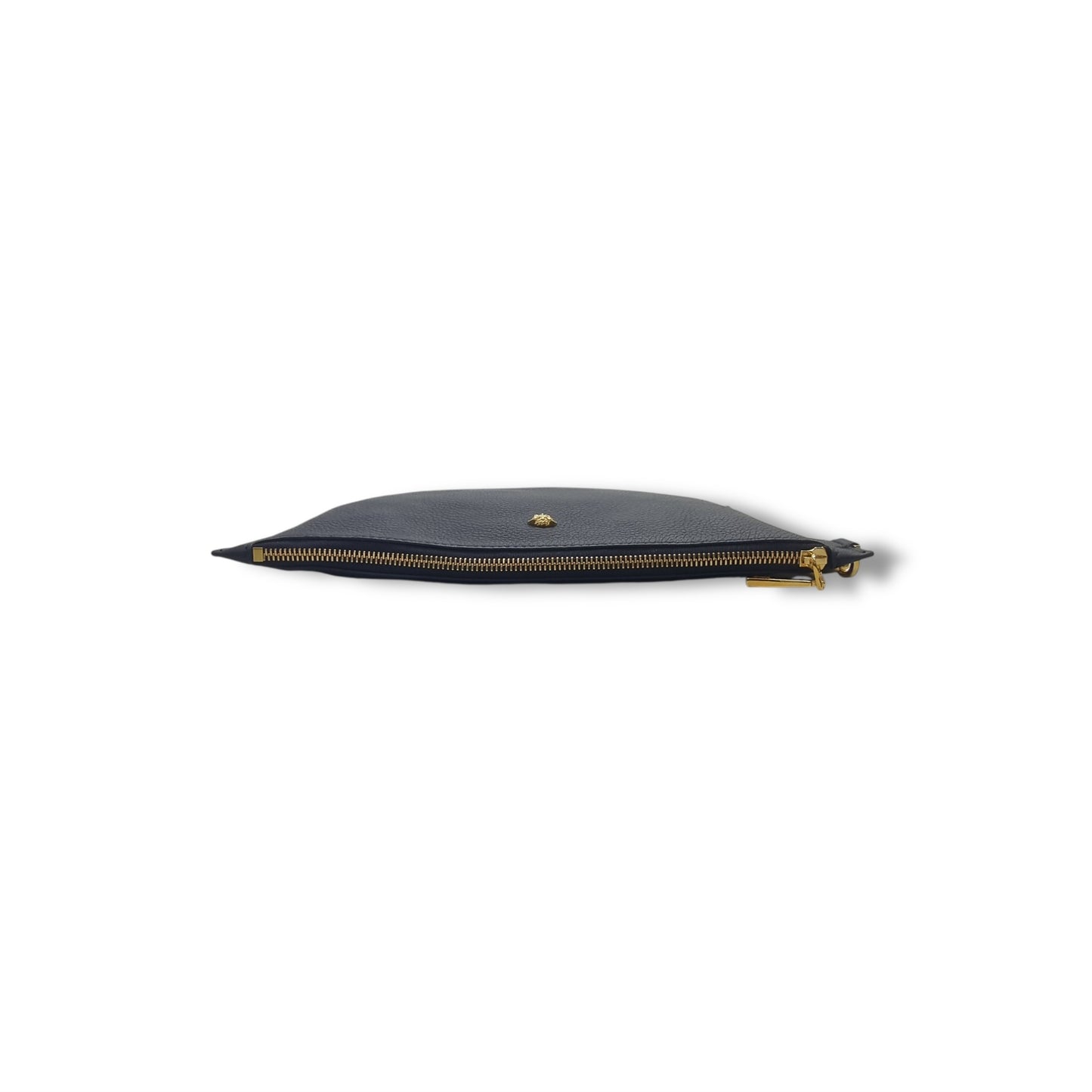Versace Medusa Leather Wrist Clutch Ghw (Black)