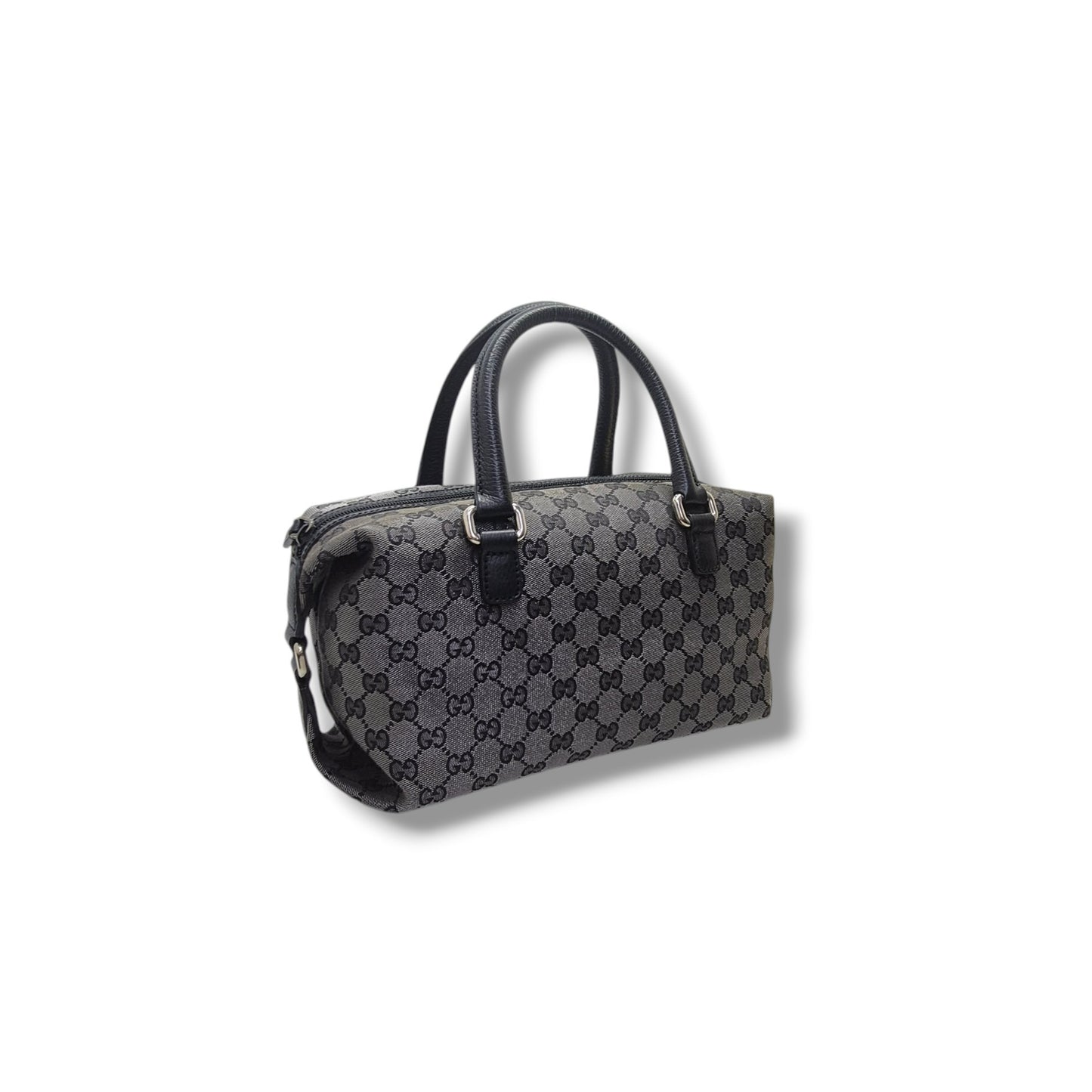 Gucci GG Joy Crystal Canvas Boston Bag Shw (Black Crystal)