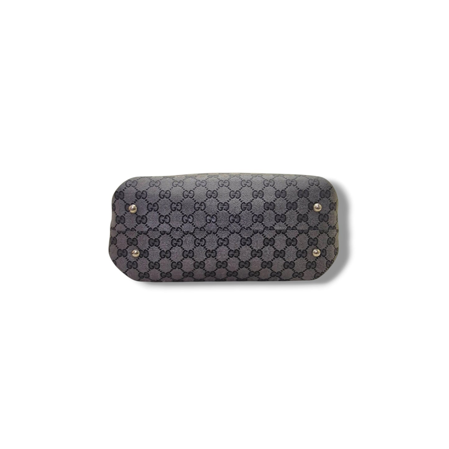 Gucci GG Joy Crystal Canvas Boston Bag Shw (Black Crystal)