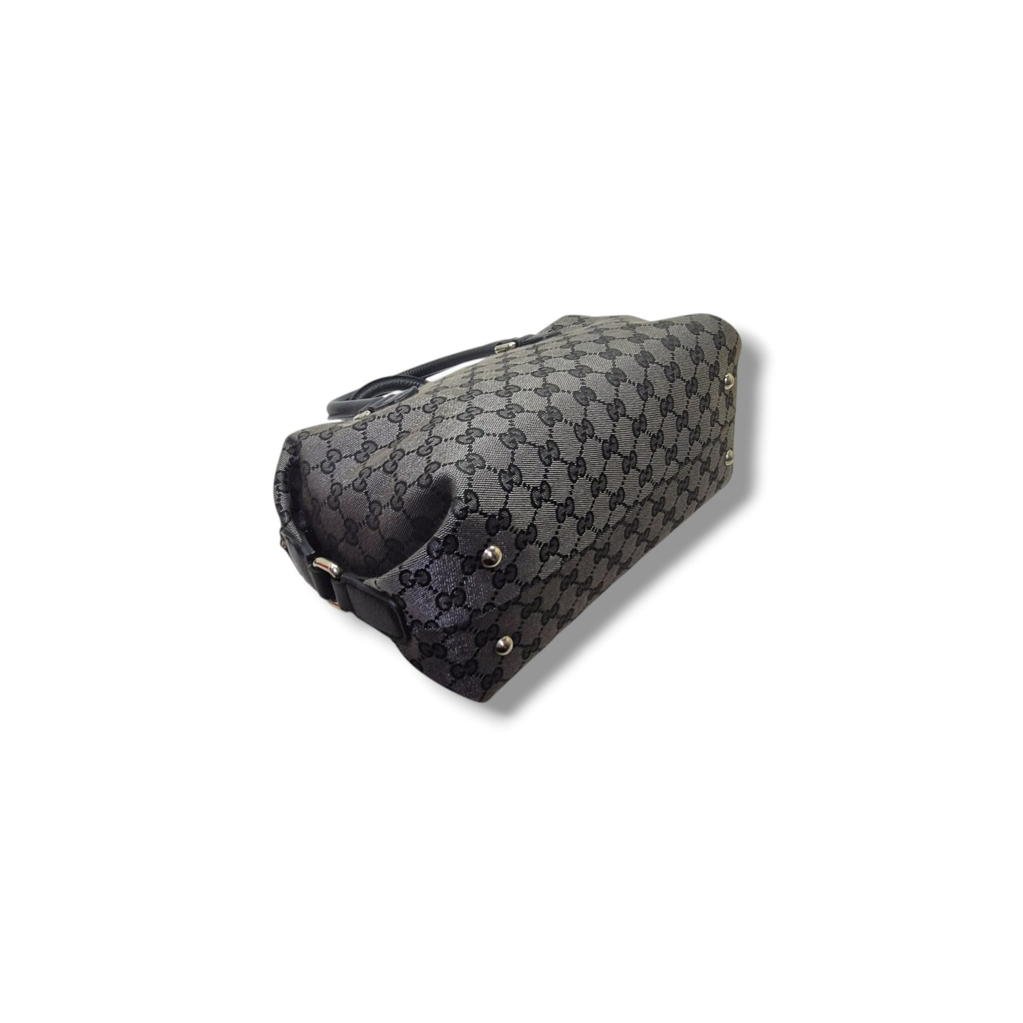 Gucci GG Joy Crystal Canvas Boston Bag Shw (Black Crystal)
