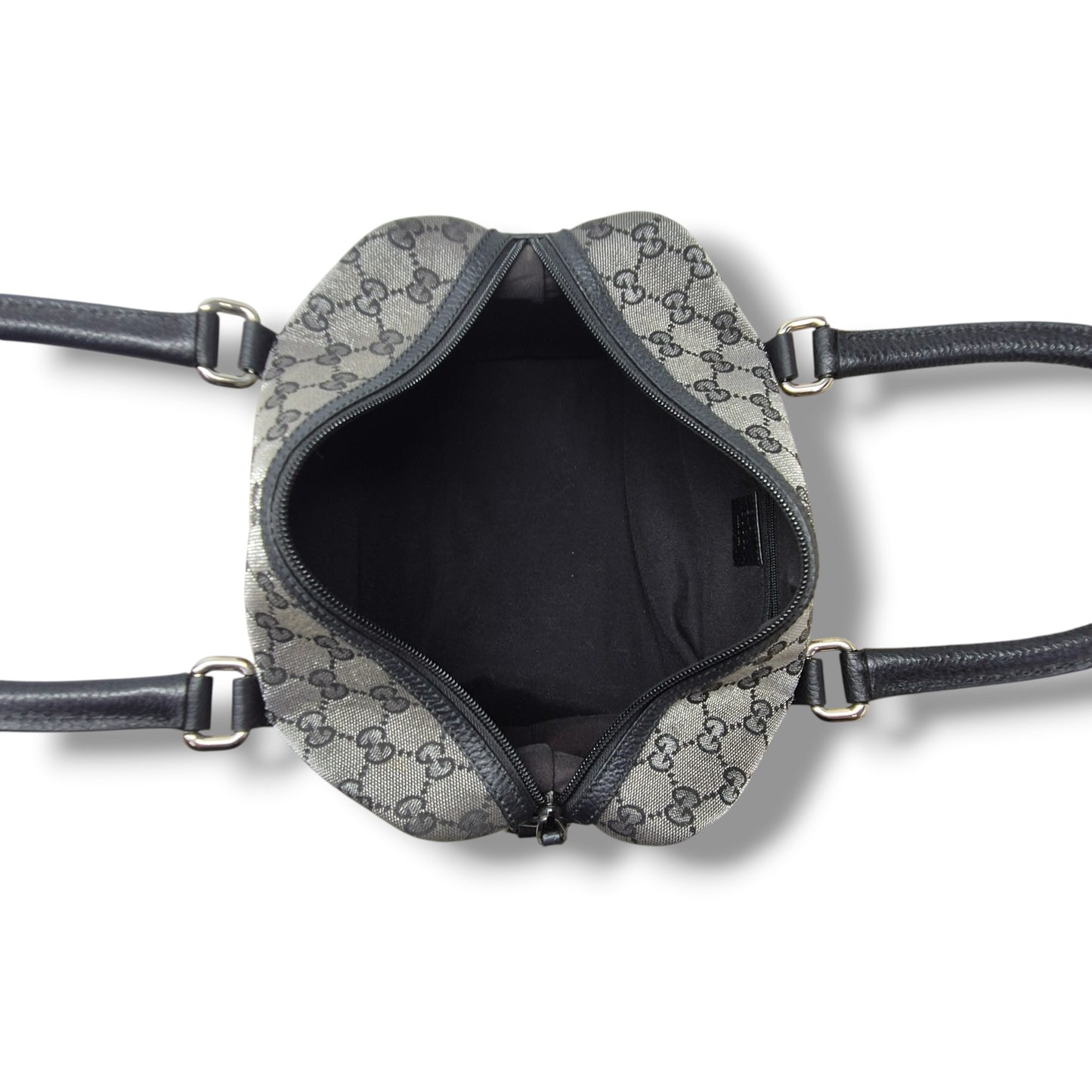 Gucci GG Joy Crystal Canvas Boston Bag Shw (Black Crystal)