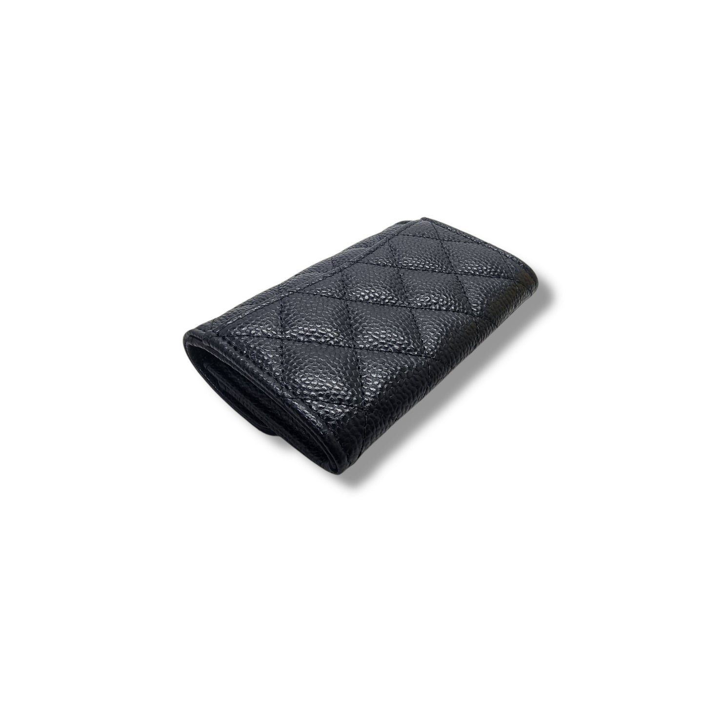 Chanel Classic Flap Card Holder Caviar Ghw (Black)