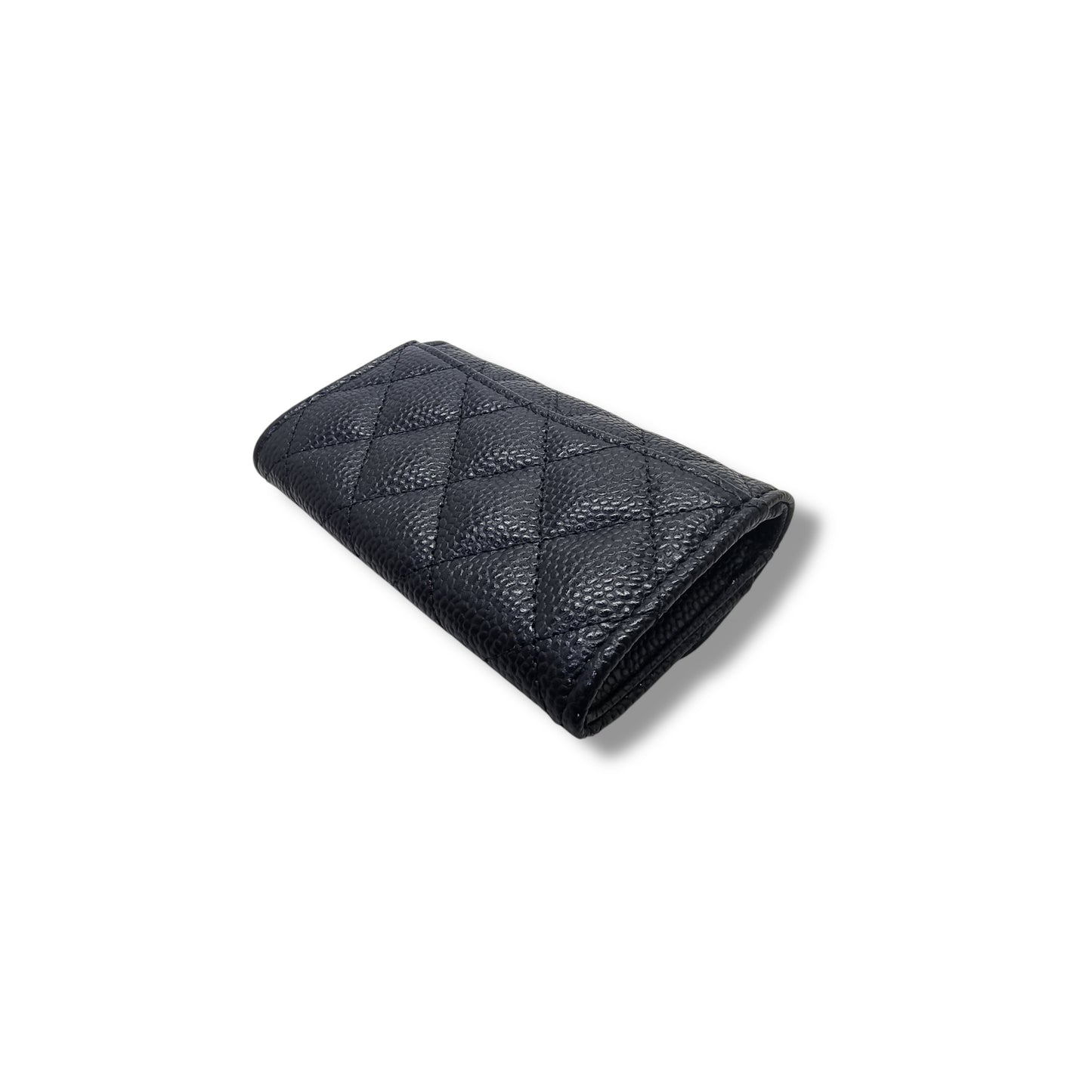 Chanel Classic Flap Card Holder Caviar Ghw (Black)