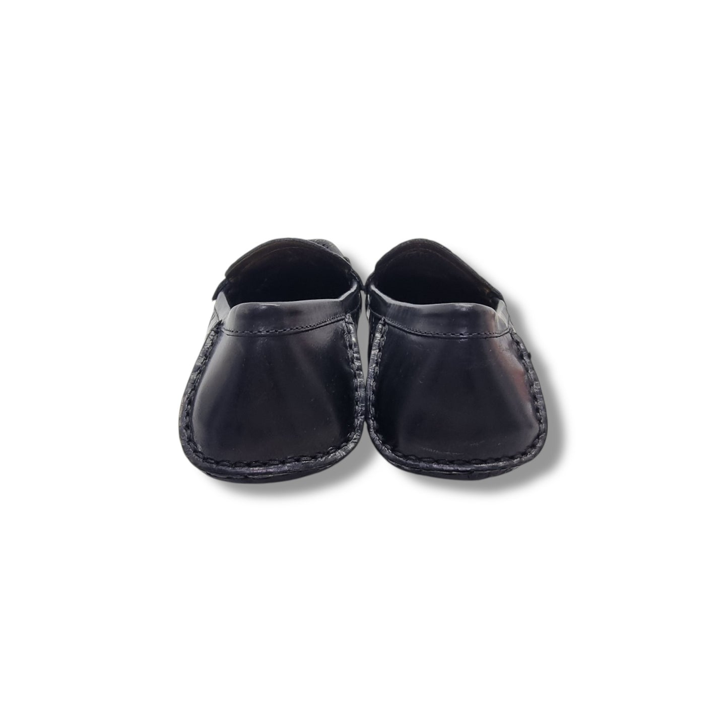 Gucci Vintage Bamboo Horsebit Moccasins Loafers Ghw (Black)