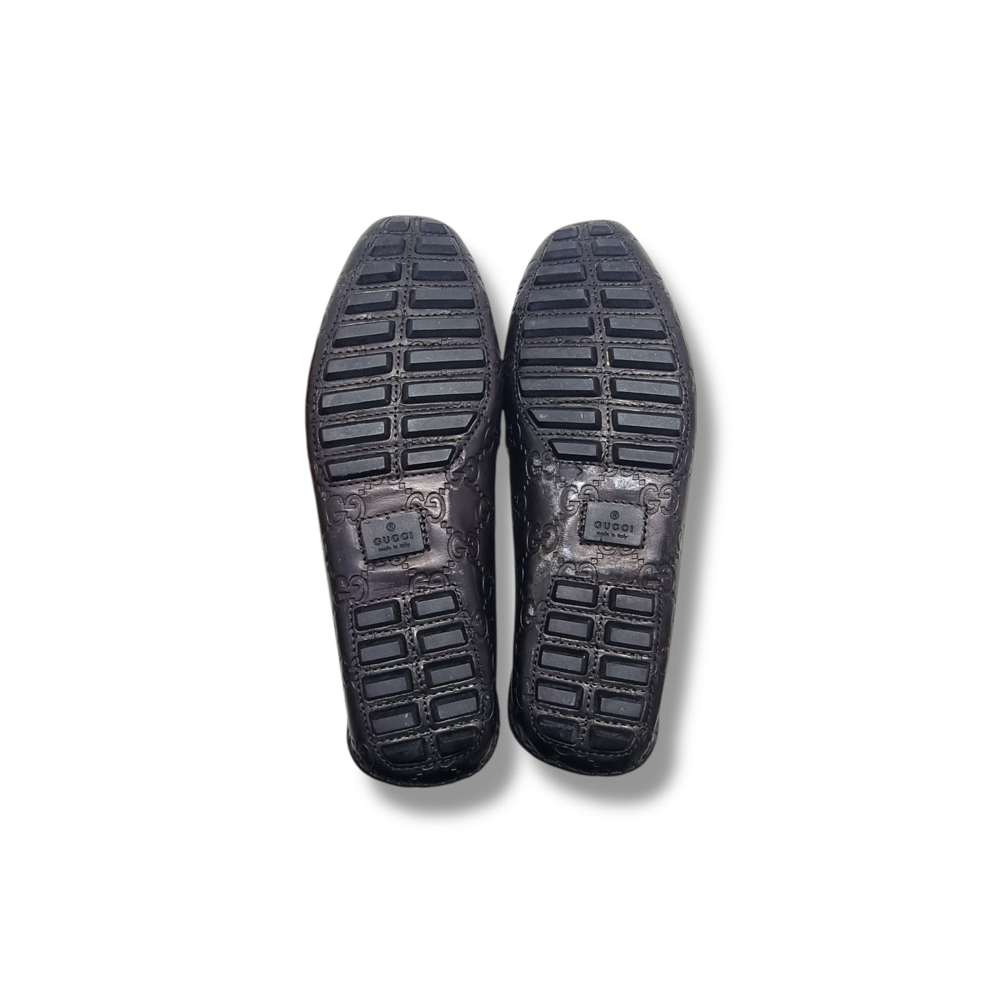 Gucci Vintage Bamboo Horsebit Moccasins Loafers Ghw (Black)
