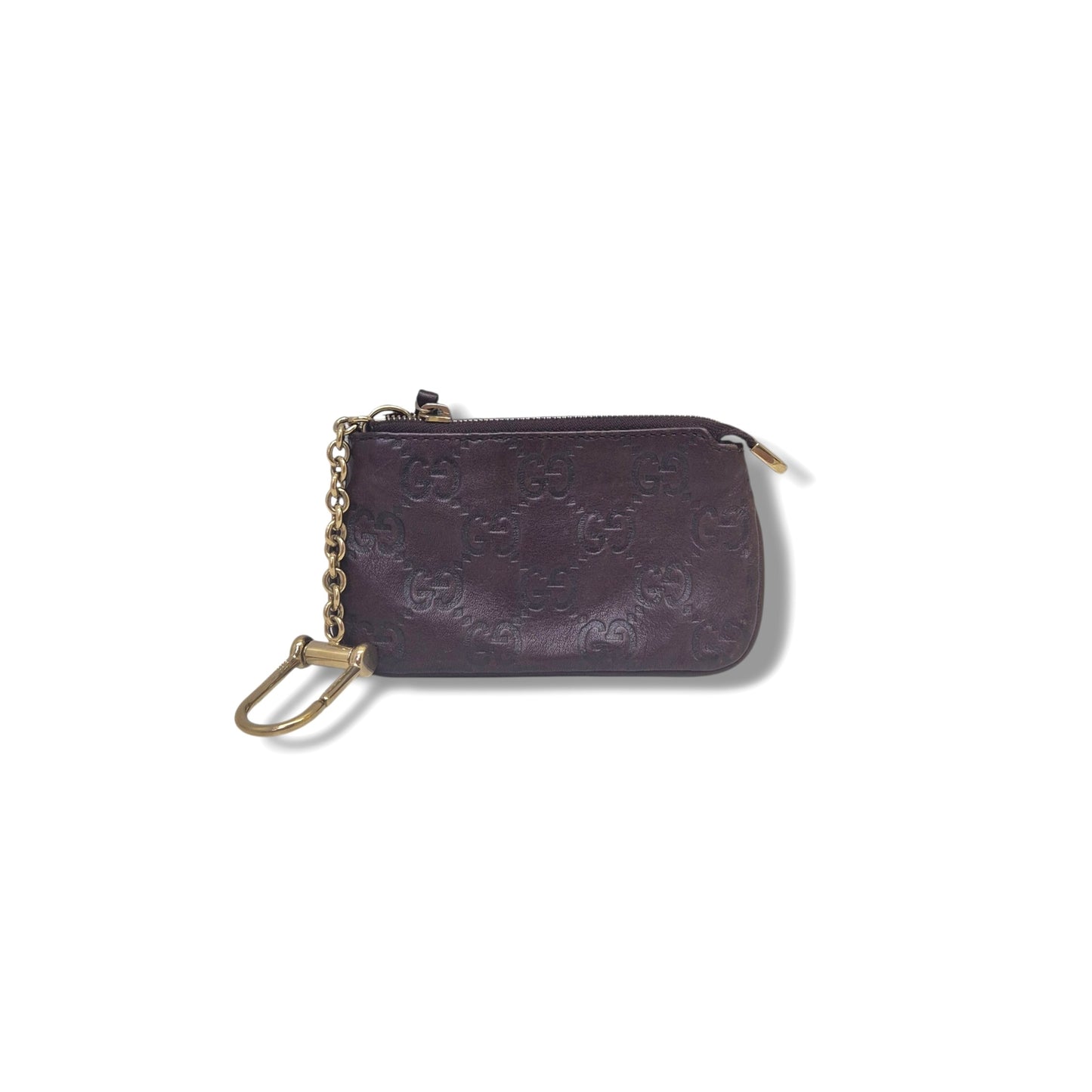 Gucci Guccissima Horsebit Pelham Leather Shoulder Bag Ghw (Brown)