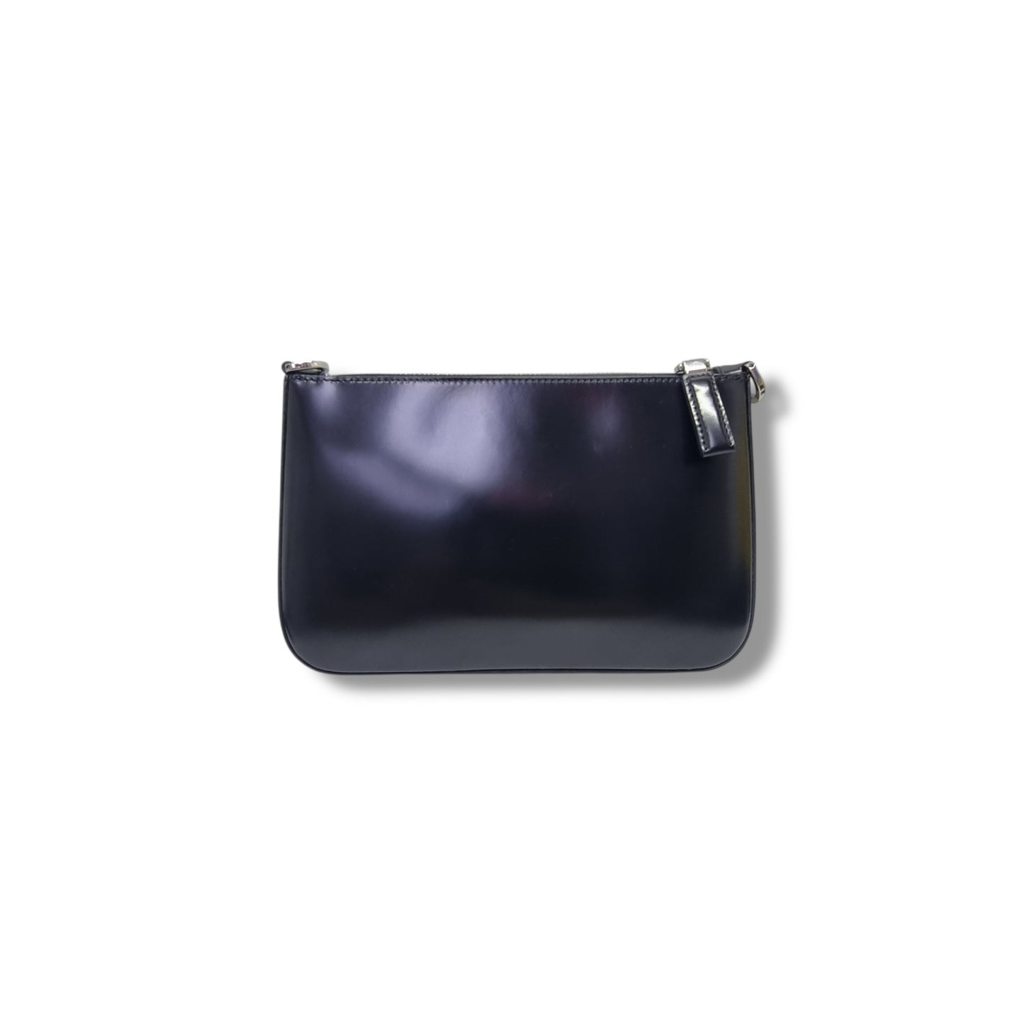 Prada 2VH129 Spazzolato Leather Crossbody Shw (Black)