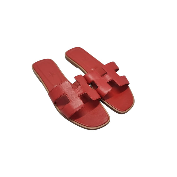 Hermes Oran Sandal (Red)