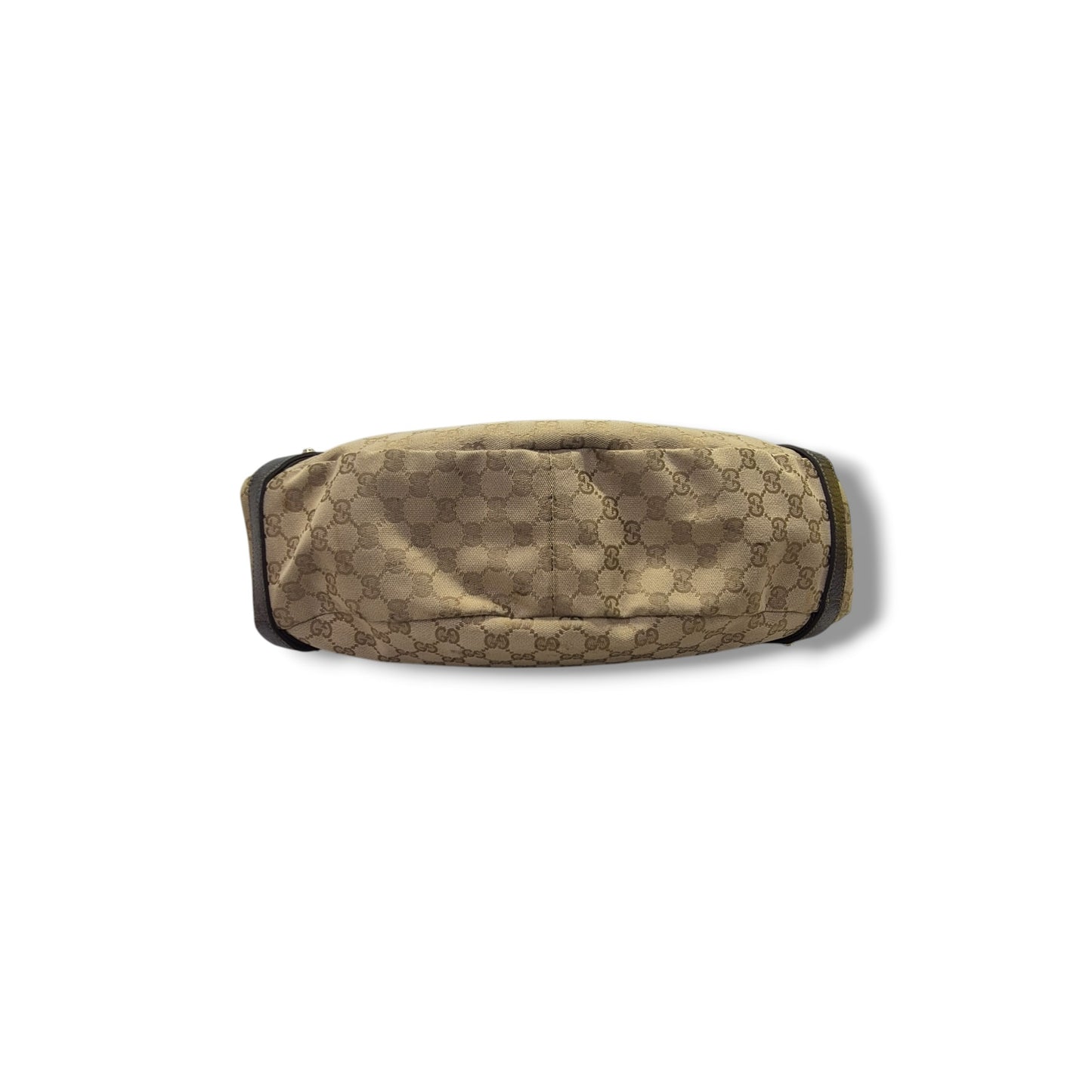 Gucci GG Canvas Abbey Hobo Bag Ghw (Beige/Dark Silver)