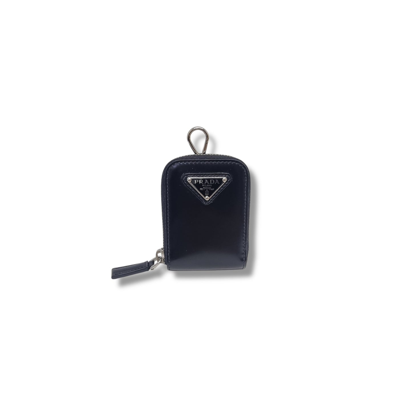 Prada 2VH129 Spazzolato Leather Crossbody Shw (Black)