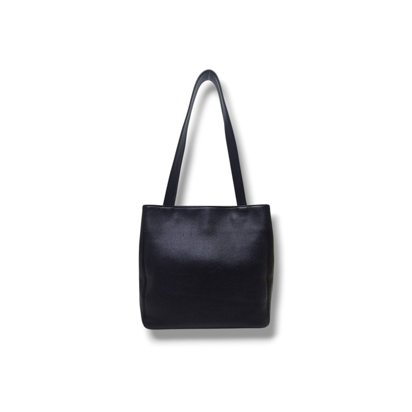 Chanel Vintage CC Turnlock Shoulder Bag Caviar Ghw (Black)