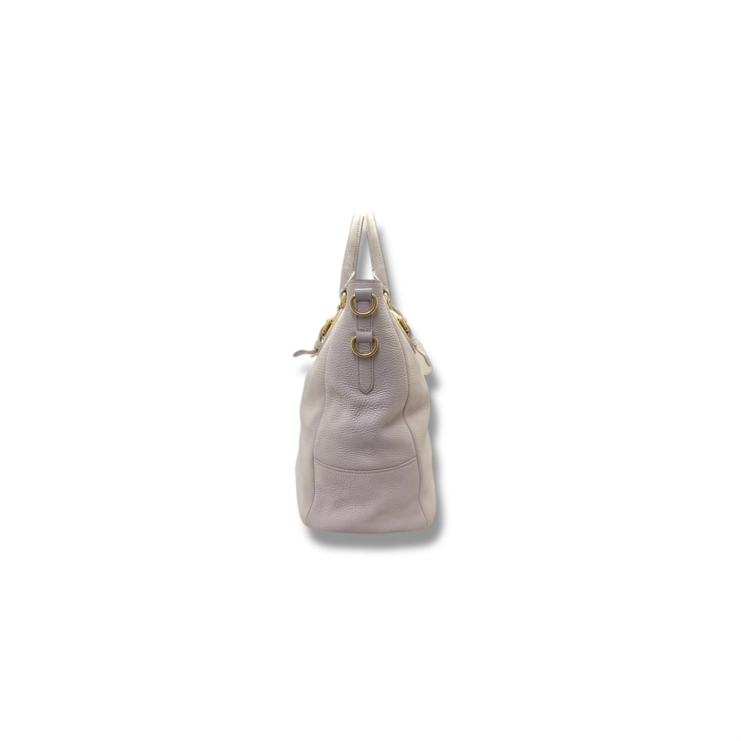 Prada Vitello Daino Tote Bag Ghw (Cream Off White)