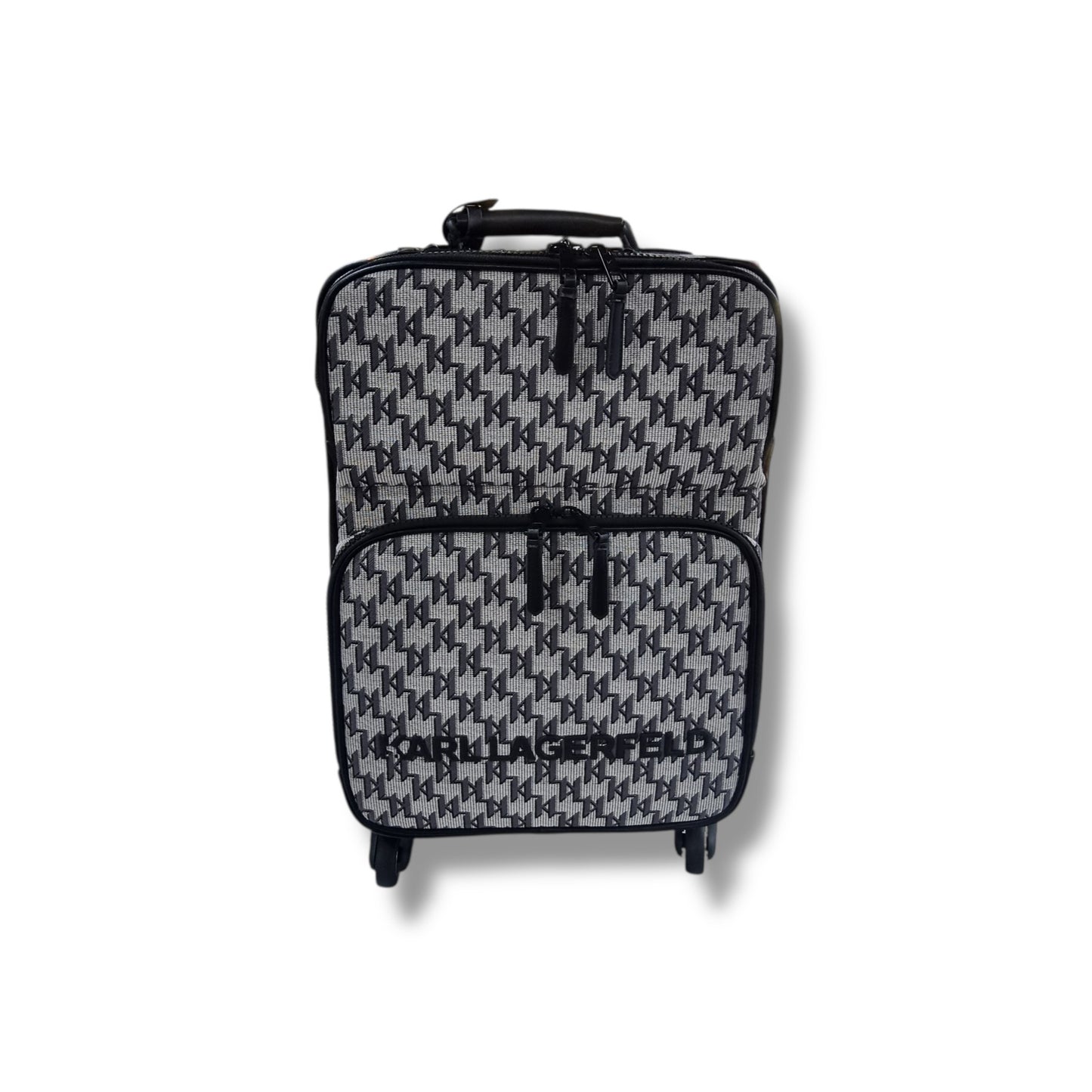 Karl Lagerfeld K/Monogram Trolley Case Bhw (Black/Grey)