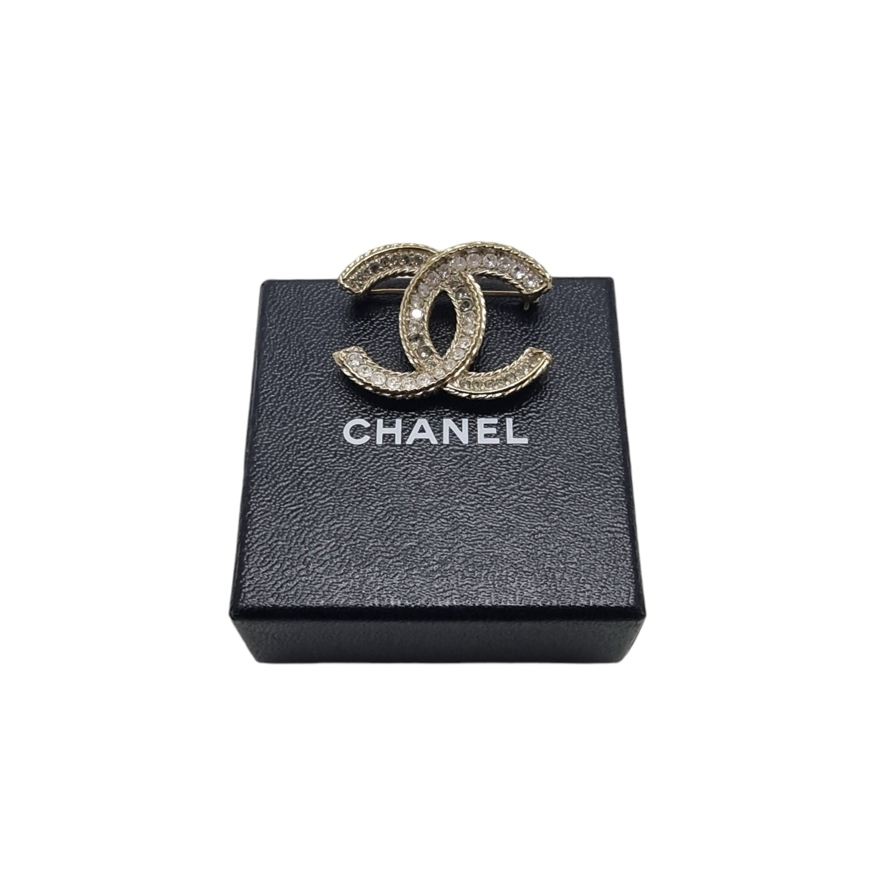 Chanel Brooch CC With Crystal Ghw