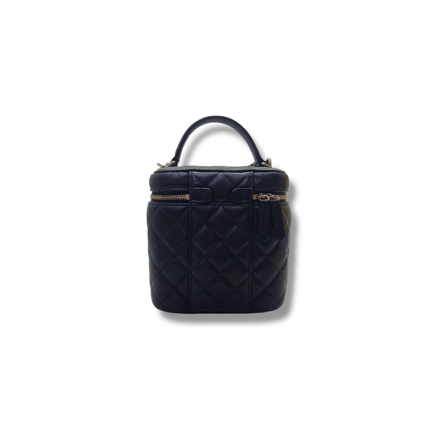 Chanel Vanity Case Caviar Ghw (Black)