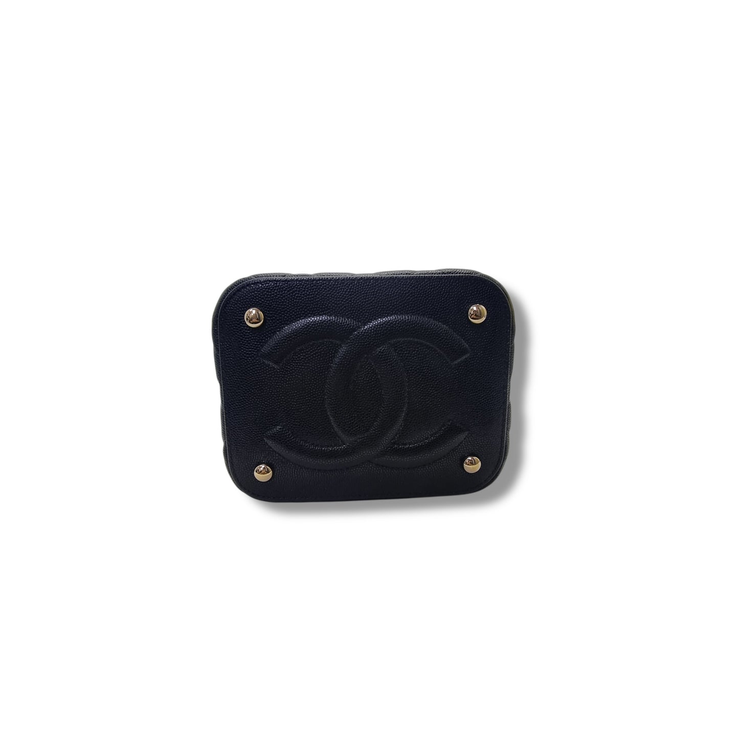 Chanel Vanity Case Caviar Ghw (Black)