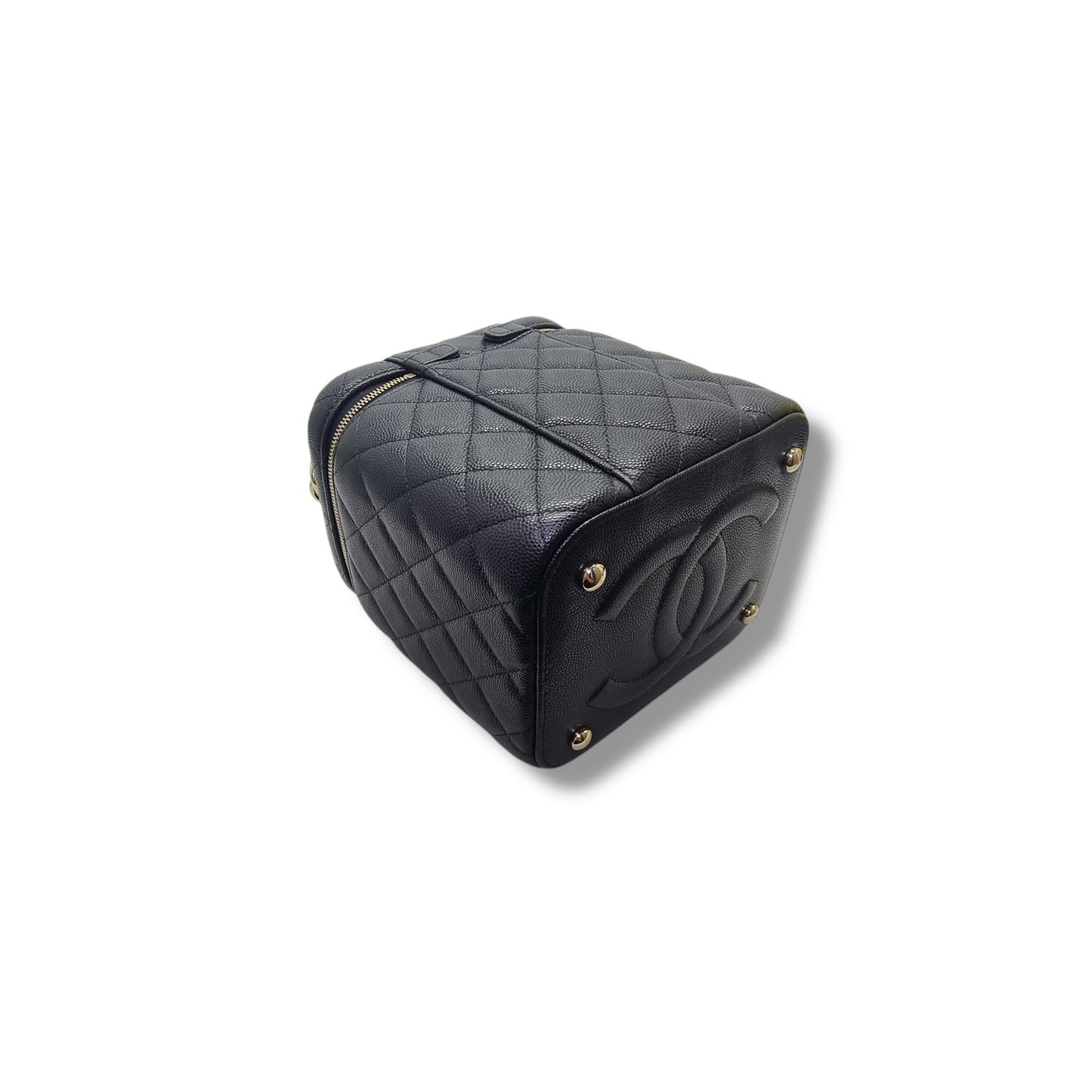 Chanel Vanity Case Caviar Ghw (Black)