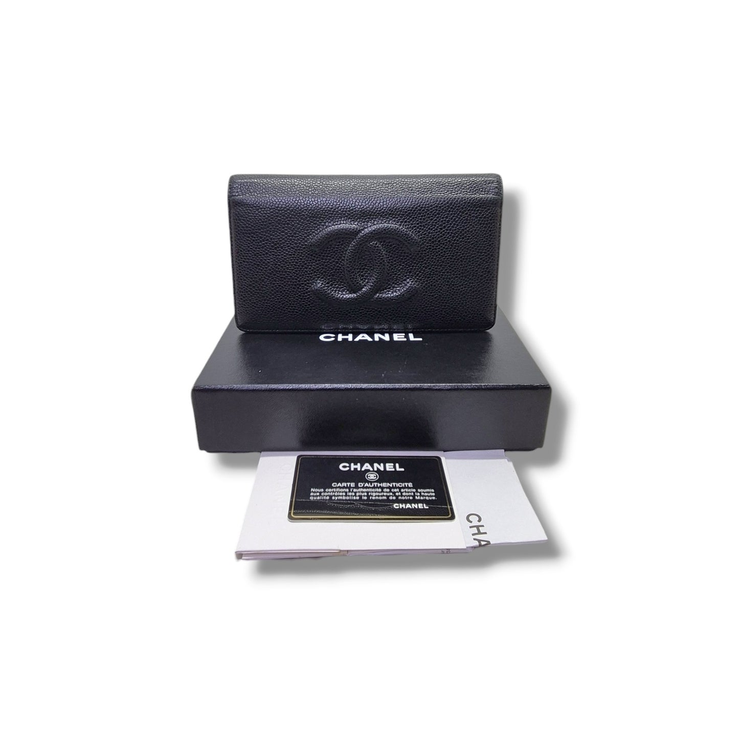 Chanel Timeless CC Bifold Wallet Caviar (Black)