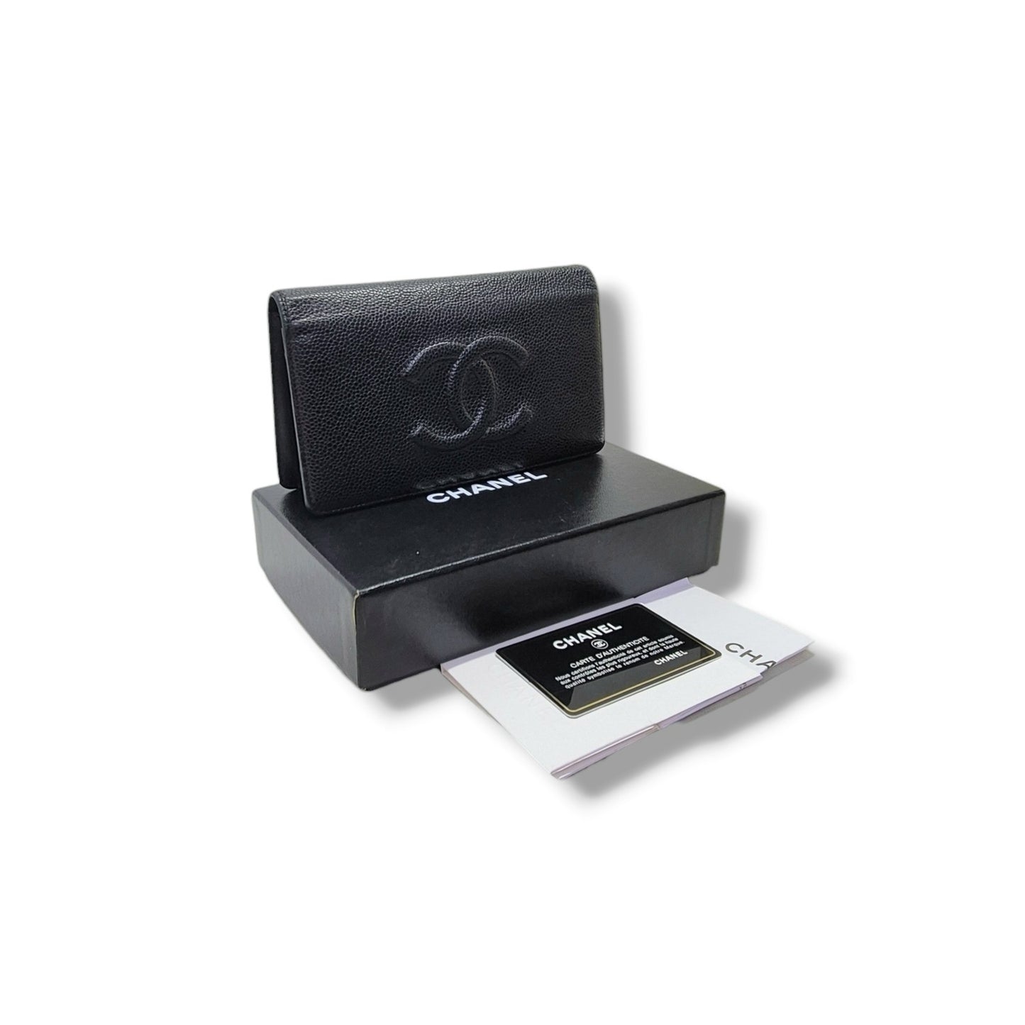 Chanel Timeless CC Bifold Wallet Caviar (Black)